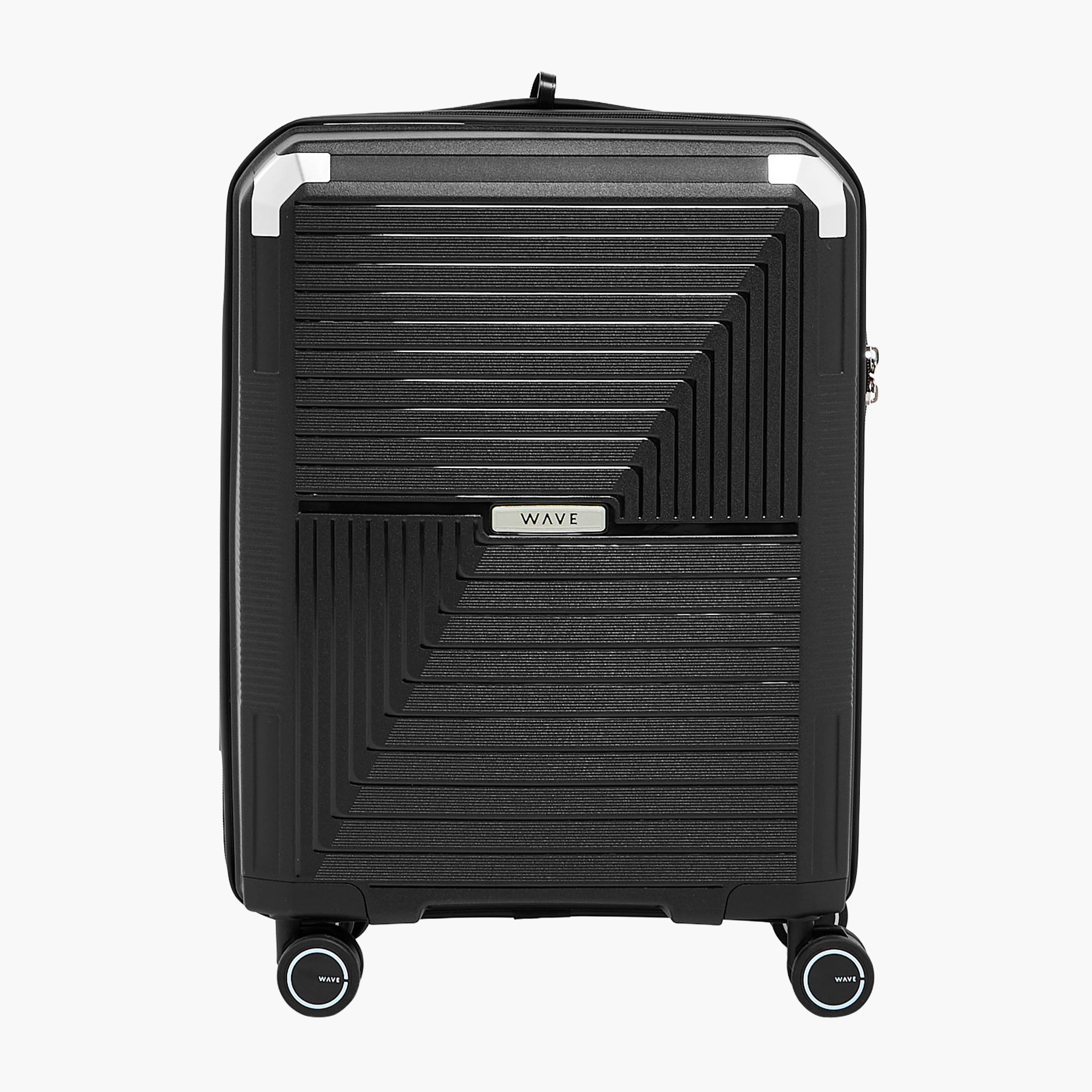 WAVE Textured Hardcase Trolley Bag with Retractable Handle-travel-luggagesandbags-luggage-image-2