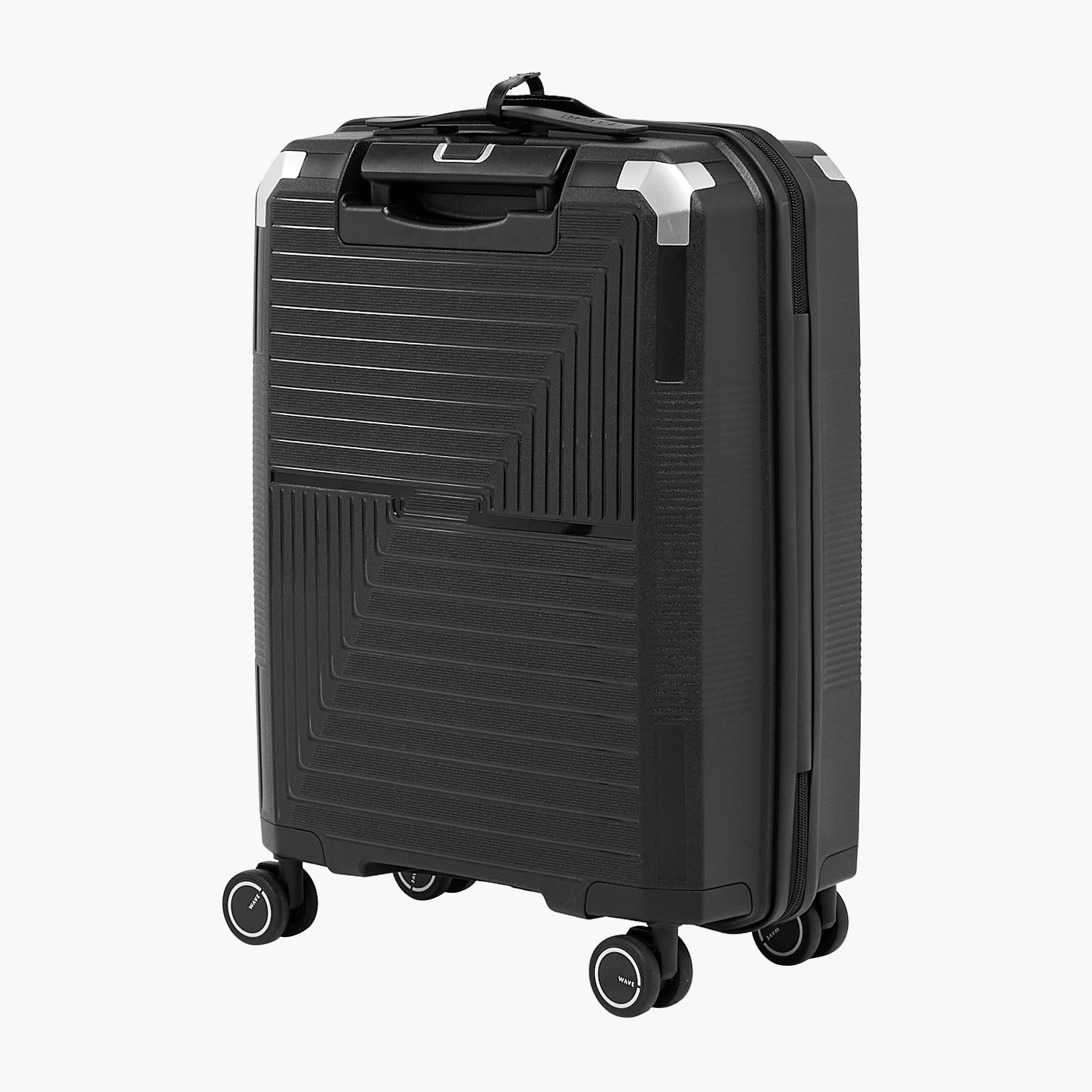 WAVE Textured Hardcase Trolley Bag with Retractable Handle-travel-luggagesandbags-luggage-image-3