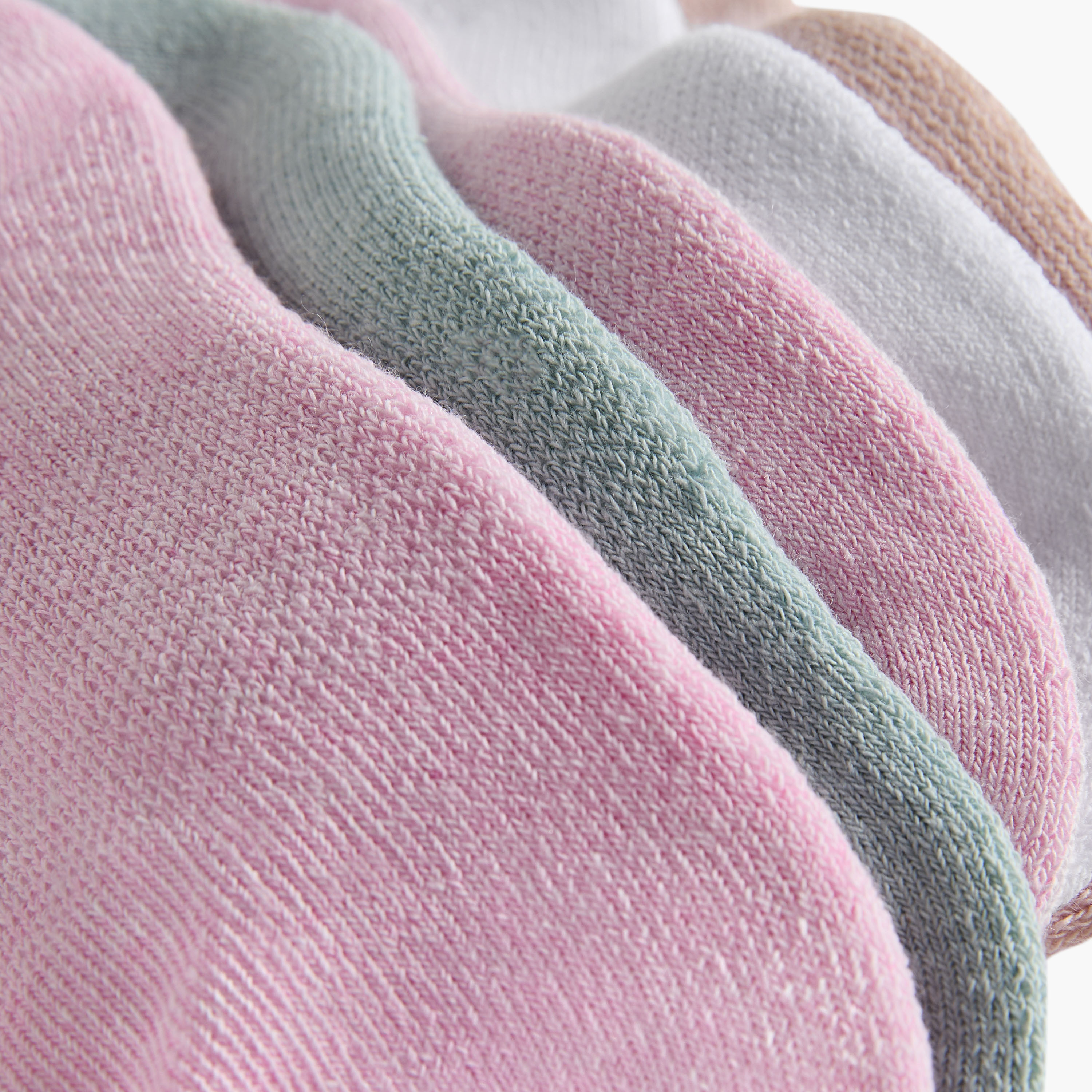 Oaklan by Shoexpress Printed Ankle Length Cushioned Sports Socks - Set of 5-girls-accessories-socks-image-4