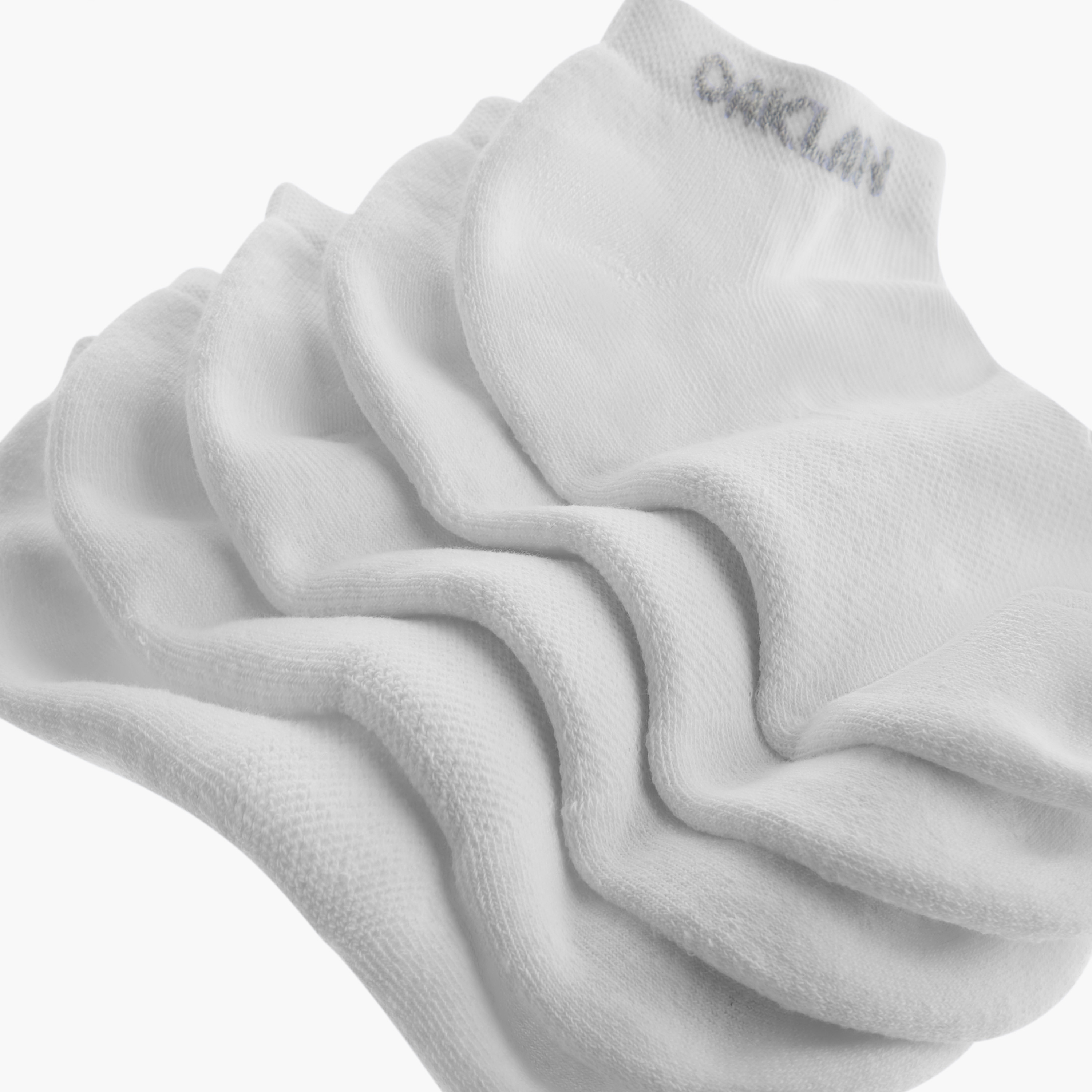 Oaklan by Shoexpress Logo Print Ankle Length Cushioned Socks - Set of 5-women-socksandstockings-image-4