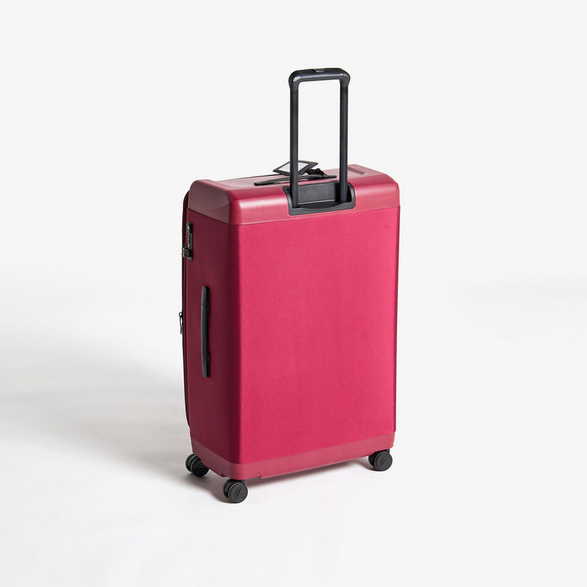 WAVE Textured Softcase Luggage Trolley Bag with Retractable Handle-Luggage-image-3