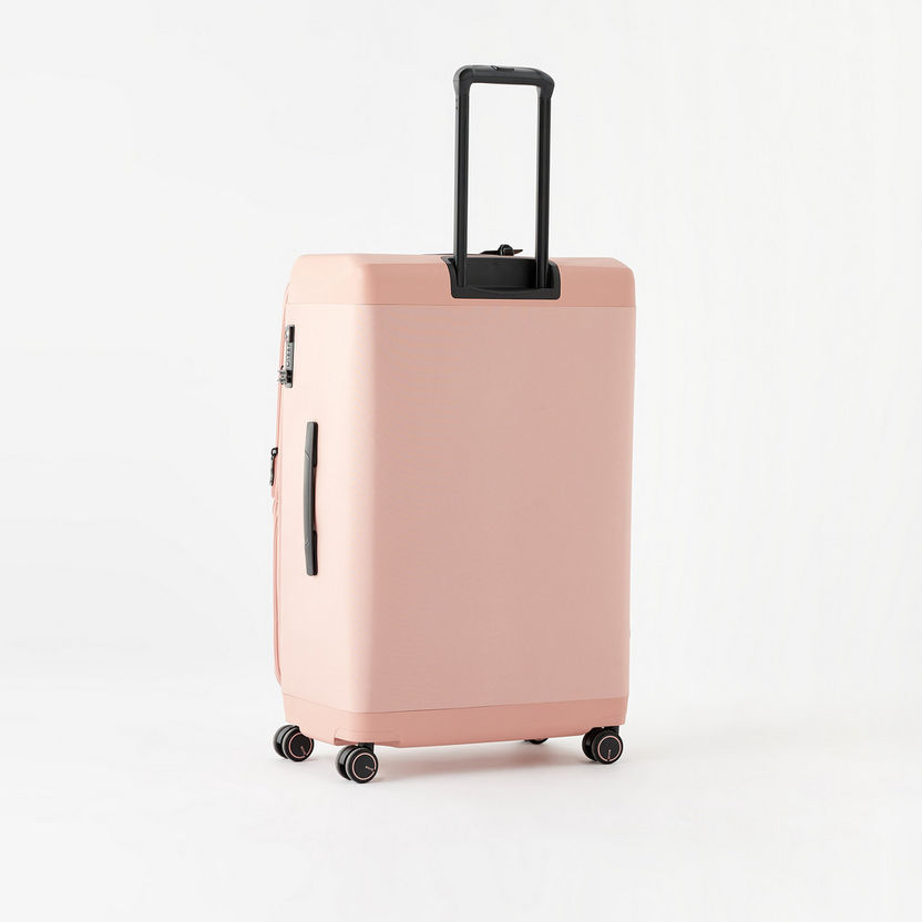 WAVE Textured Softcase Luggage Trolley Bag with Retractable Handle-Luggage-image-4