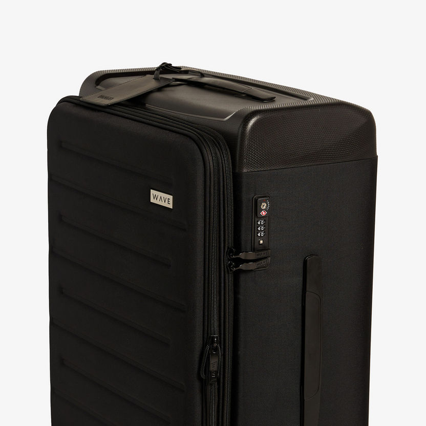 WAVE Textured Softcase Luggage Trolley Bag with Retractable Handle-Luggage-image-3