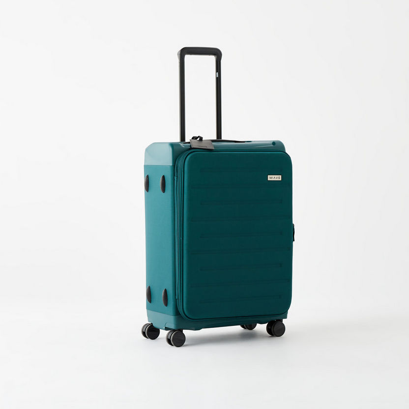 WAVE Textured Softcase Luggage Trolley Bag with Retractable Handle-Luggage-image-1