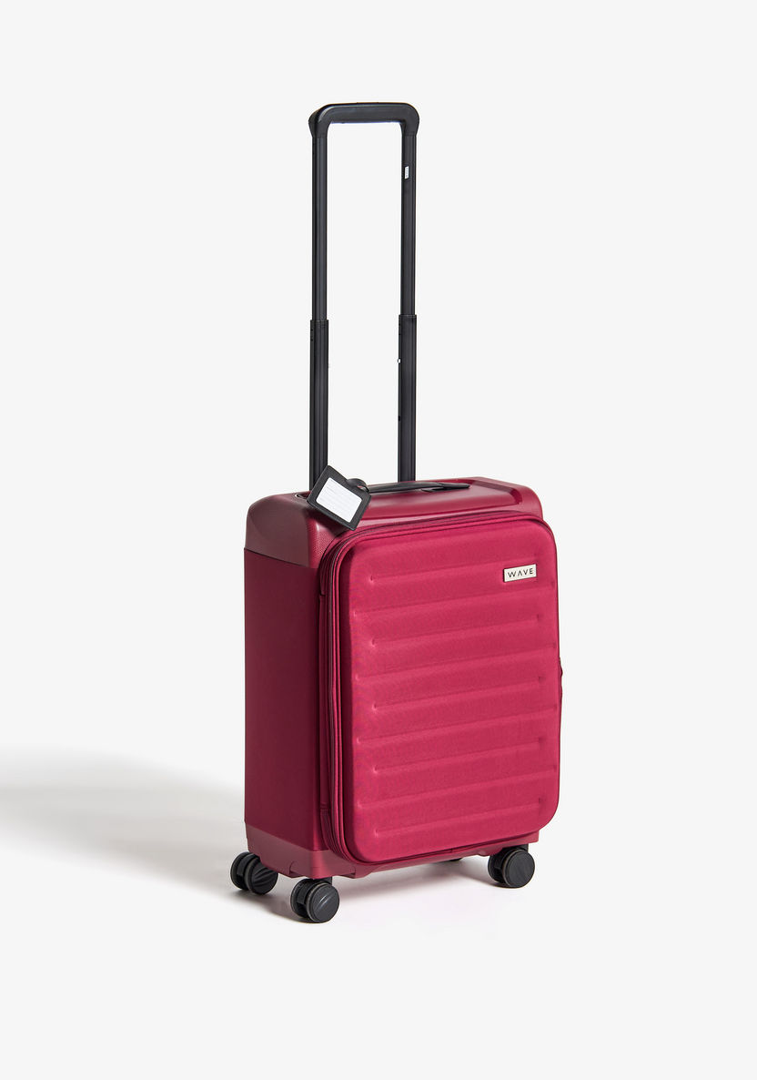 WAVE Textured Softcase Luggage Trolley Bag with Retractable Handle-Luggage-image-0