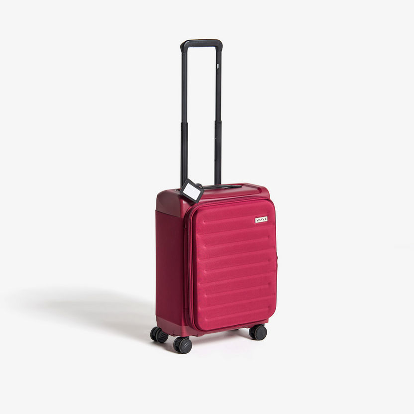 WAVE Textured Softcase Luggage Trolley Bag with Retractable Handle-Luggage-image-0