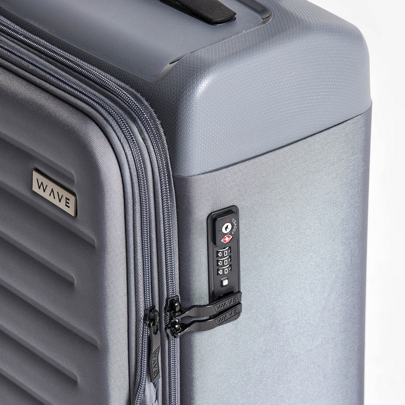 WAVE Textured Softcase Luggage Trolley Bag with Retractable Handle-Luggage-image-2