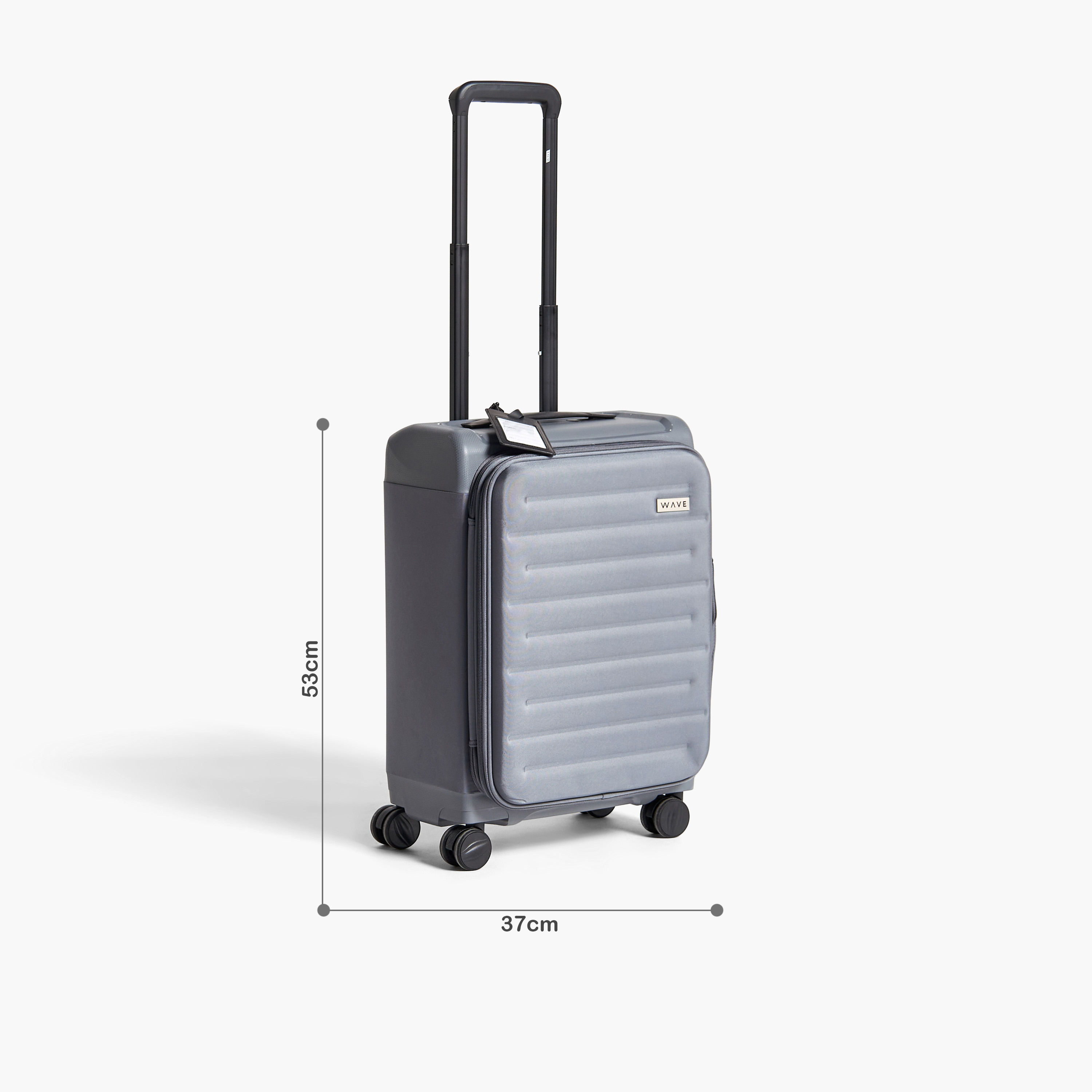 WAVE Textured Softcase Luggage Trolley with Retractable Handle - 20 inches Cabin Bag-travel-luggagesandbags-luggage-image-2