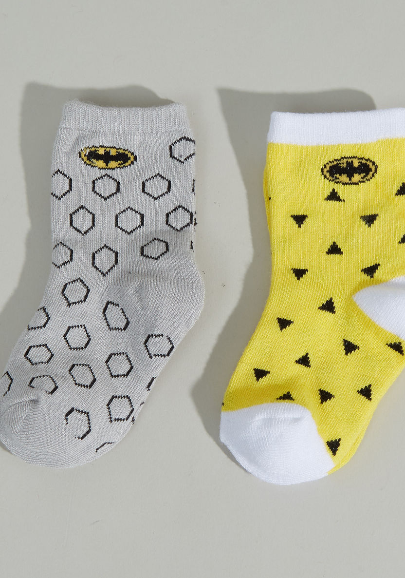 Batman Printed Socks - Set of 2-Socks-image-0