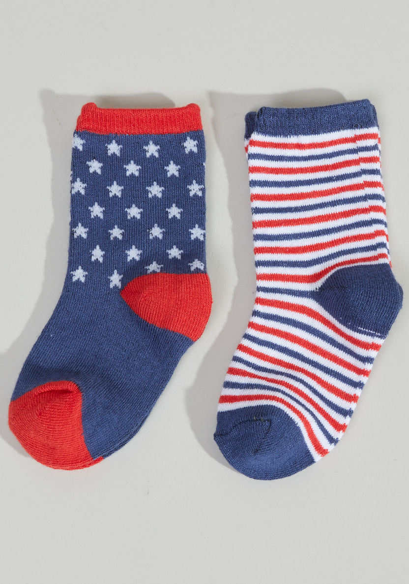 Superman Printed Socks - Set of 2-Socks-image-0