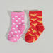 Wonder Woman Printed Socks - Set of 2-Socks-thumbnail-0