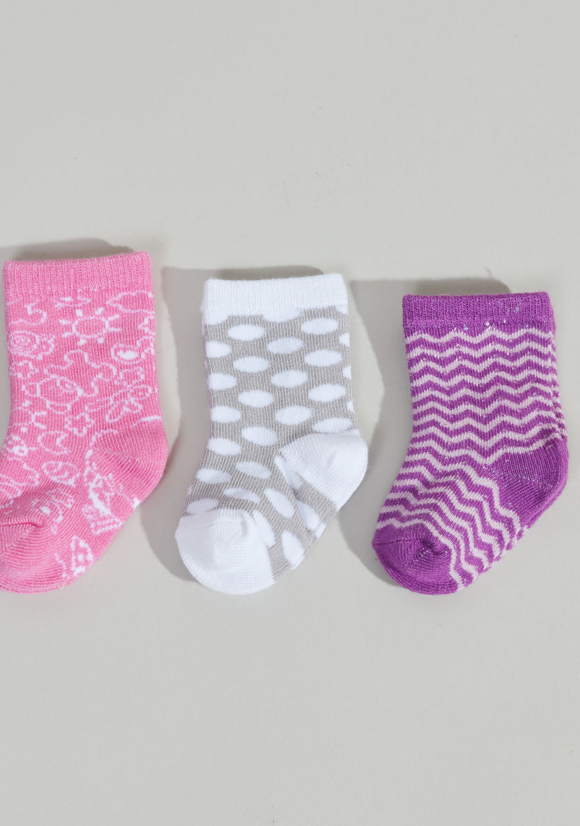 The Smurf Printed Socks - Set of 3-Socks-image-0