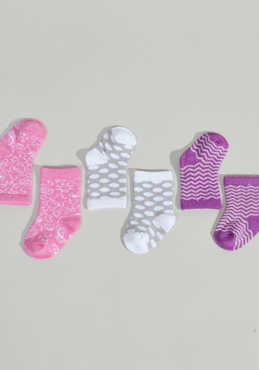 The Smurf Printed Socks - Set of 3-Socks-image-1