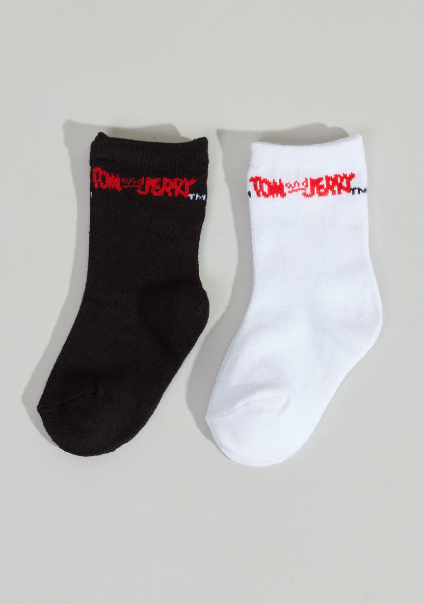 Tom and Jerry Printed Socks - Set of 2-Socks-image-0