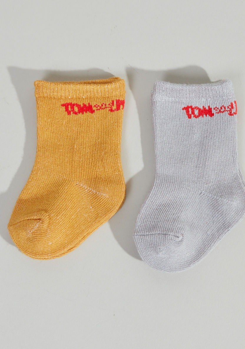 Tom and Jerry Printed Socks - Set of 2-Socks-image-0