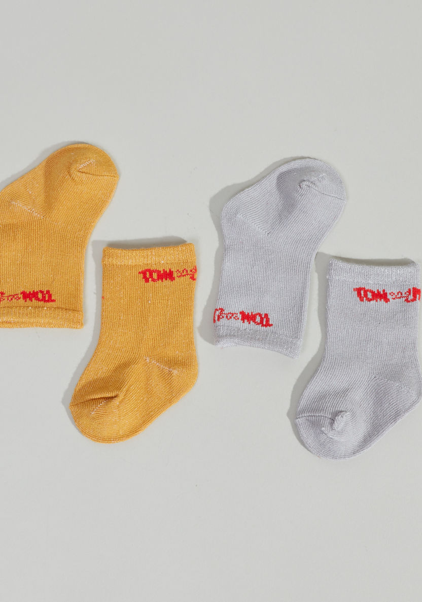 Tom and Jerry Printed Socks - Set of 2-Socks-image-1