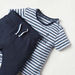Juniors Striped Short Sleeves T-shirt and Pyjama Set-Pyjama Sets-thumbnail-1