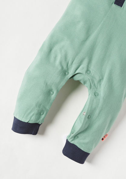 Juniors Solid Sleepsuit with Short Sleeves-Sleepsuits-image-2