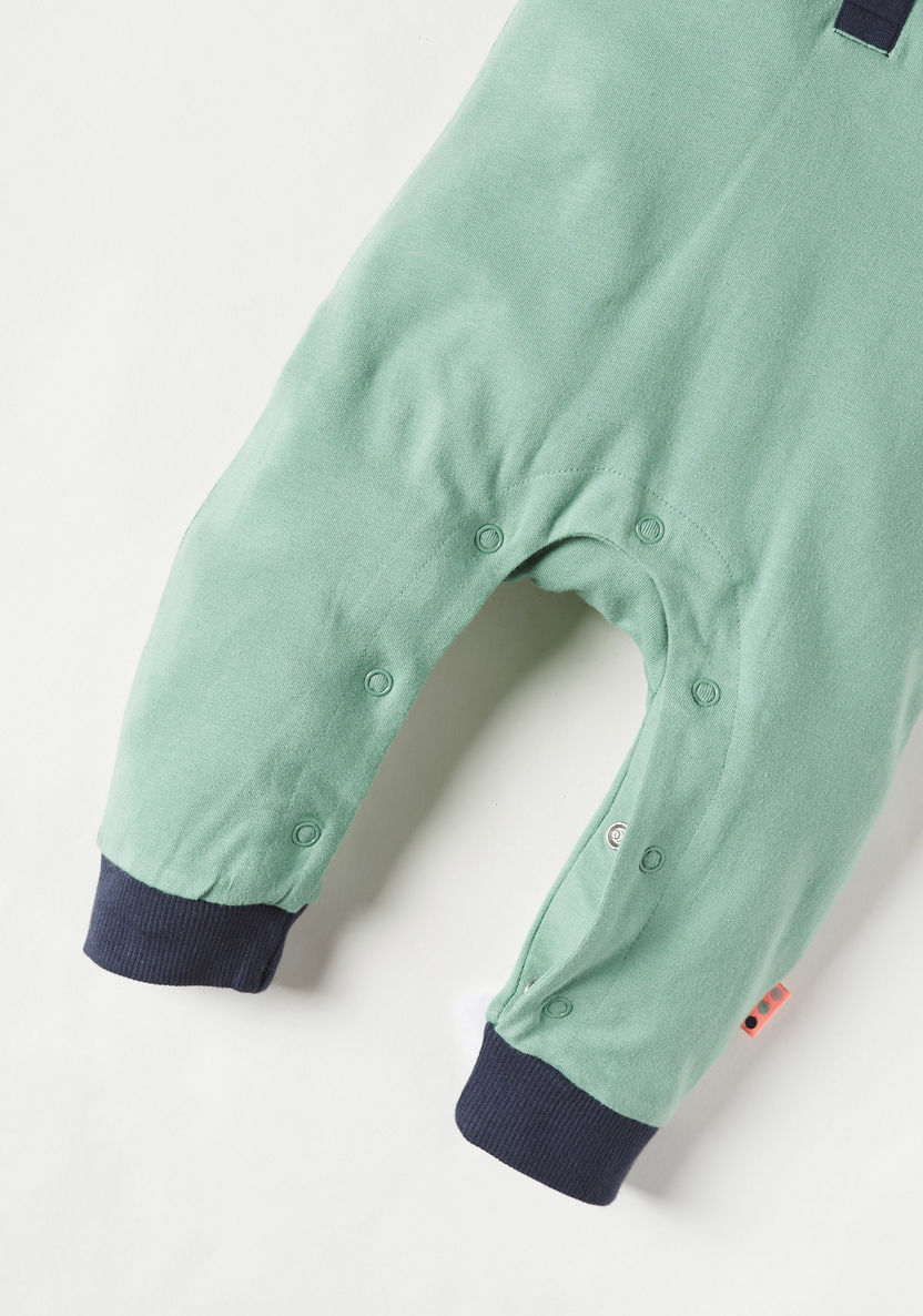 Juniors Solid Sleepsuit with Short Sleeves-Sleepsuits-image-2