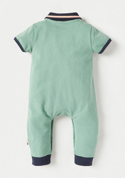Juniors Solid Sleepsuit with Short Sleeves-Sleepsuits-image-3