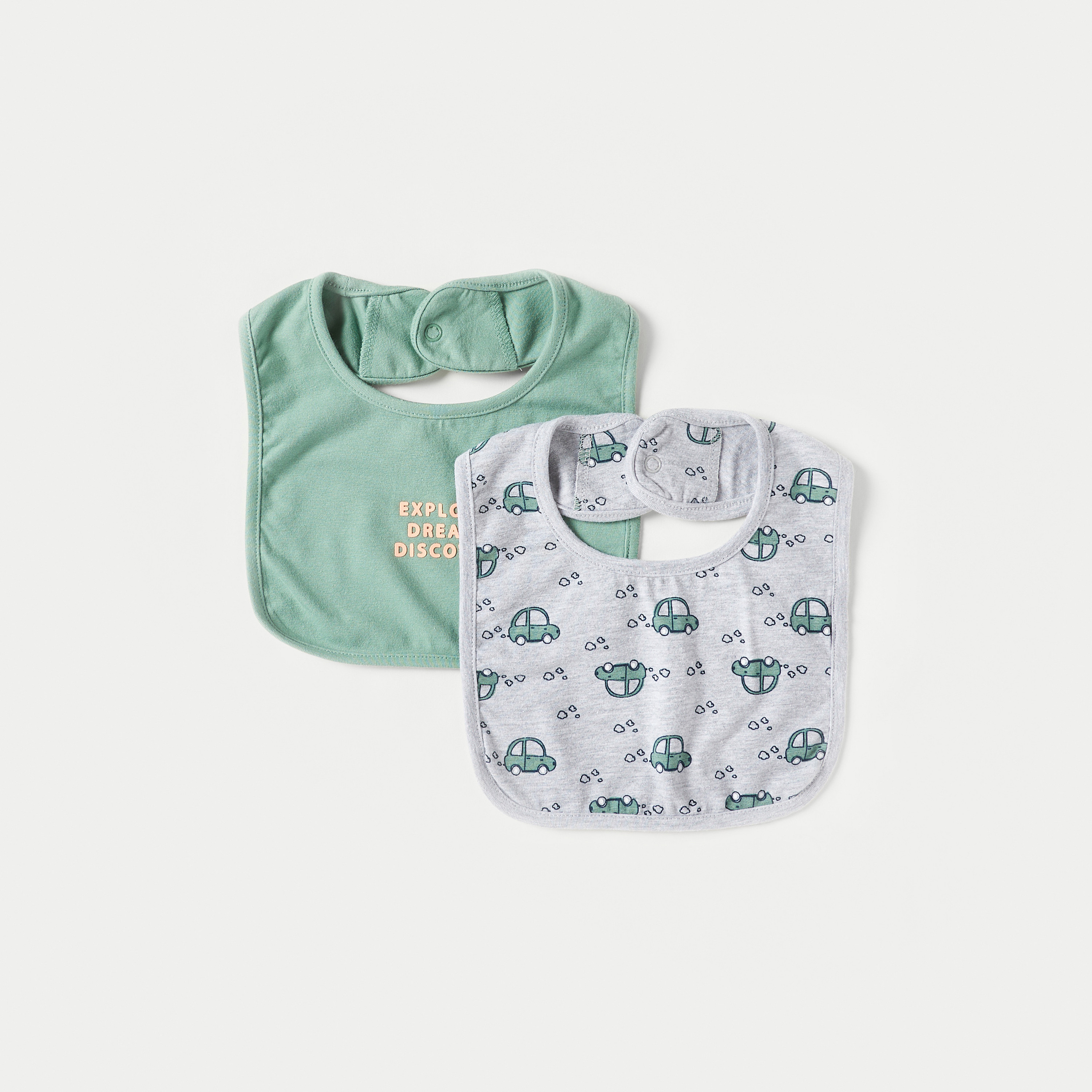Juniors Printed Bibs - Set of 2-baby-feeding-bibs-image-1