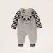 Giggles Panda Applique Dungaree and Long Sleeves Striped T-shirt Set-Rompers%2C Dungarees and Jumpsuits-thumbnail-0