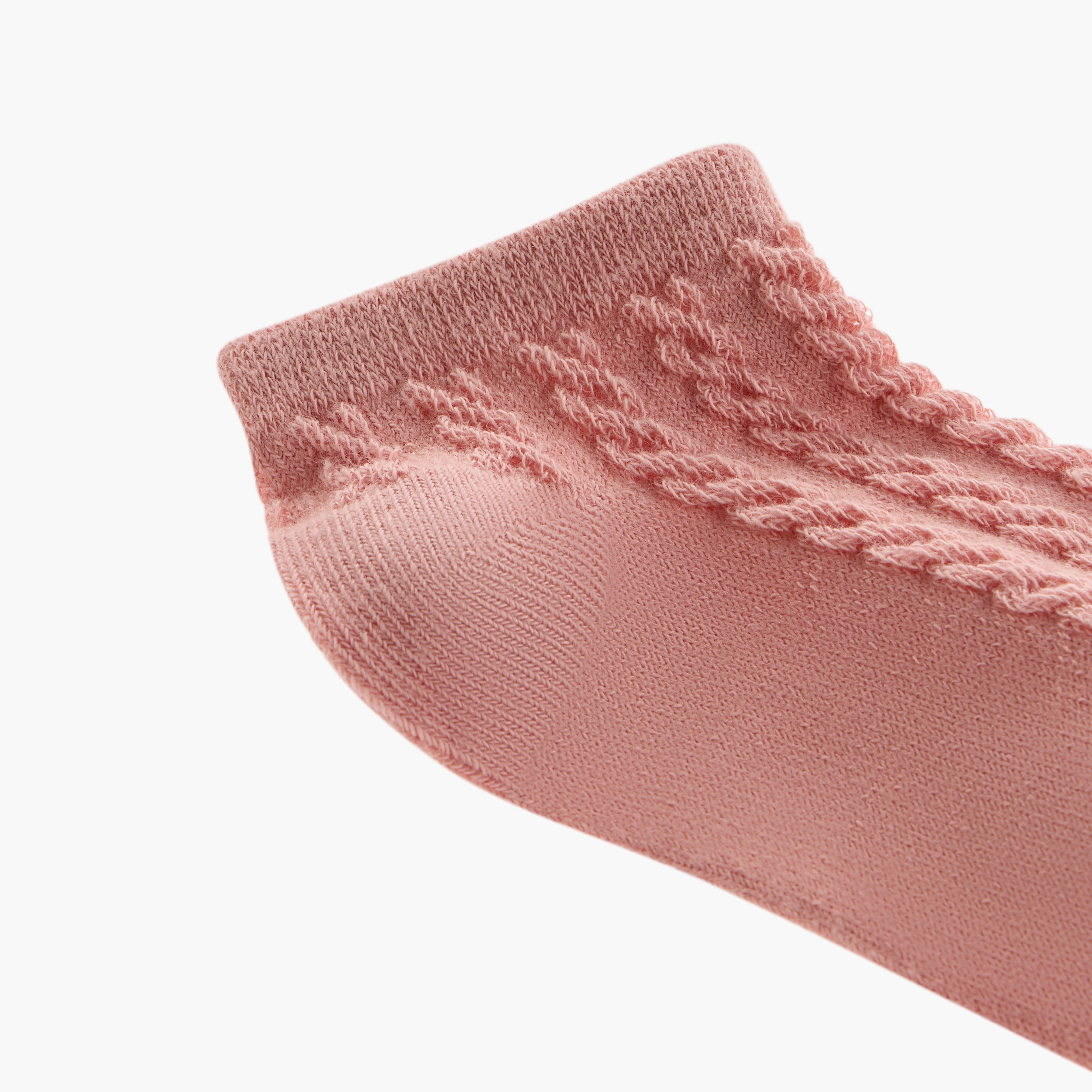 Barefeet Textured Ankle Length Socks - Set of 5-girls-accessories-socks-image-3
