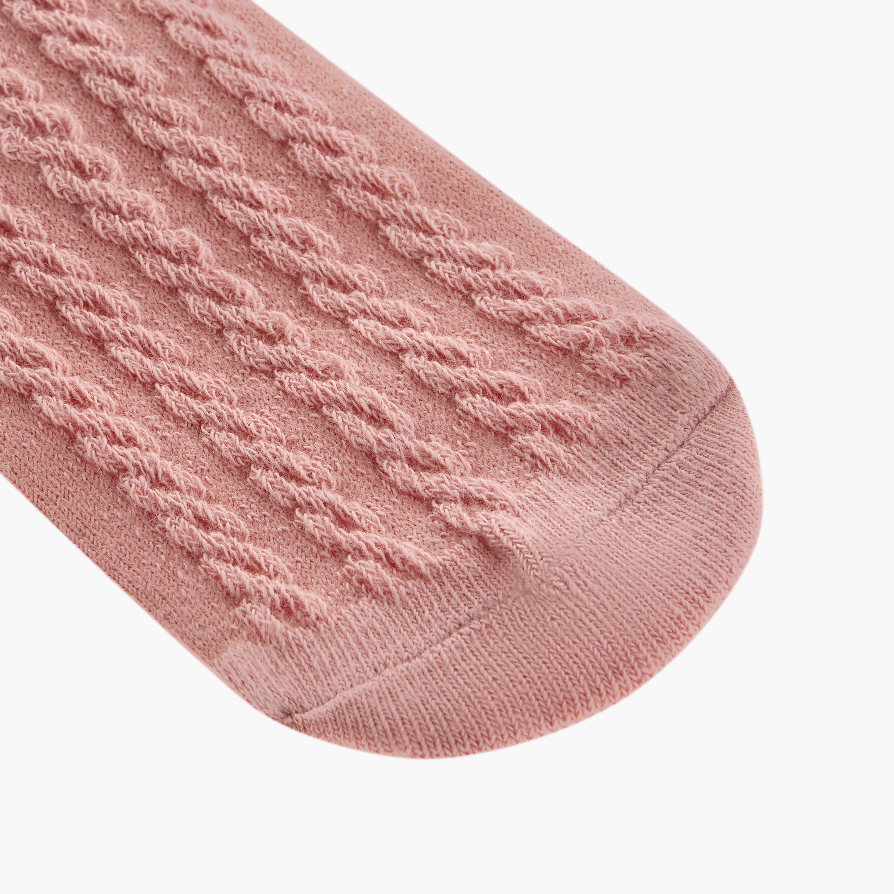 طقم جوارب بارزة الملمس 5 أزواج بطول الكاحل من بيرفيت-girls-accessories-socks-image-5