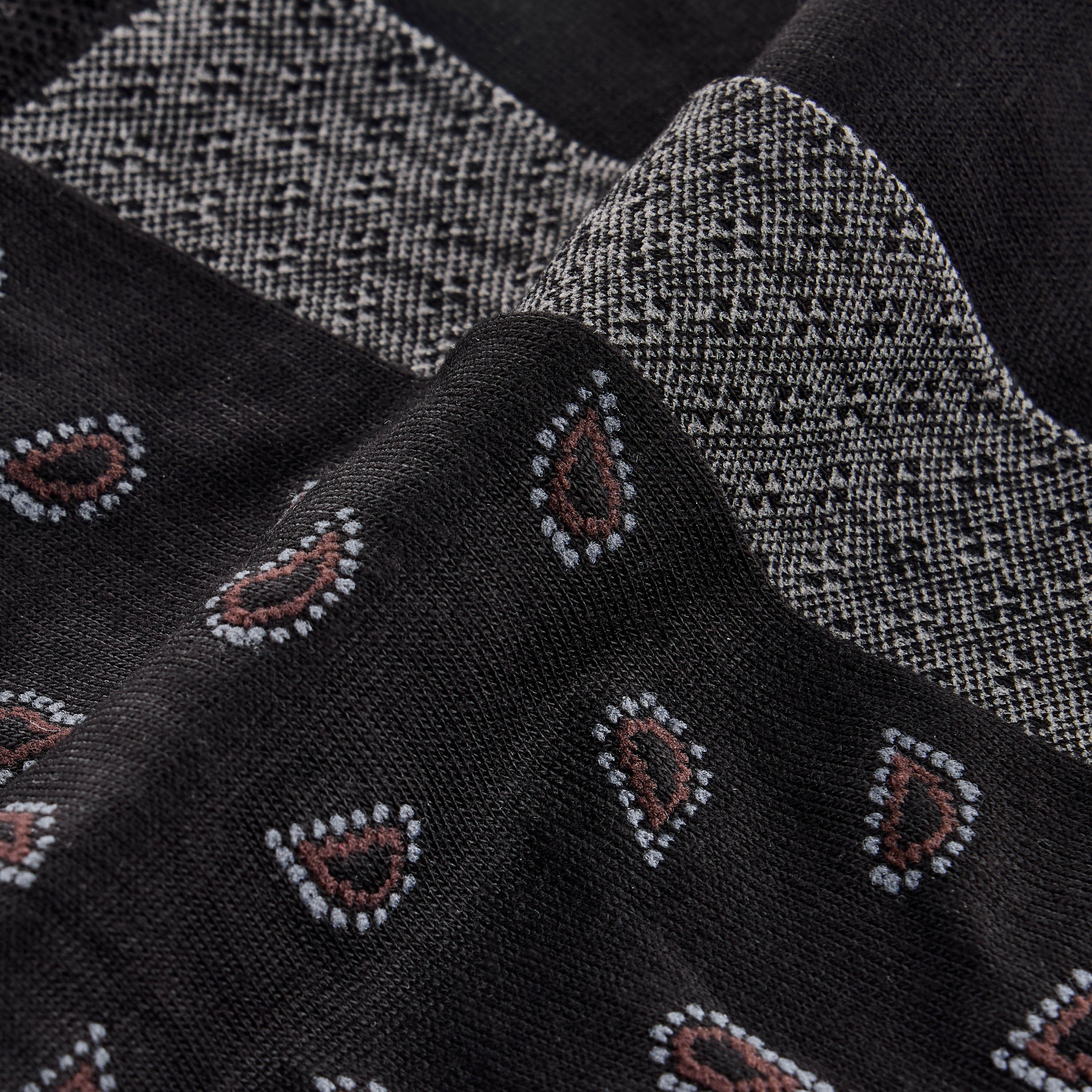 Duchini Printed Non Terry Crew Length Socks - Set of 3-men-socks-image-4