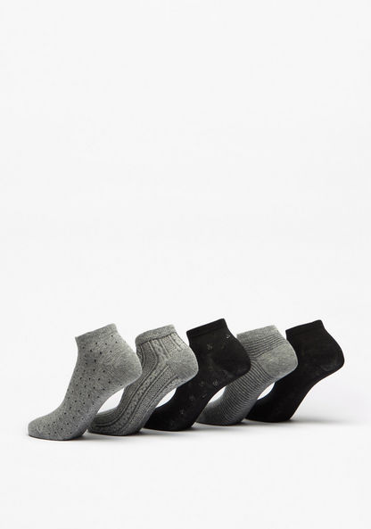Assorted Ankle Length Socks - Set of 5-Men%27s Socks-image-2