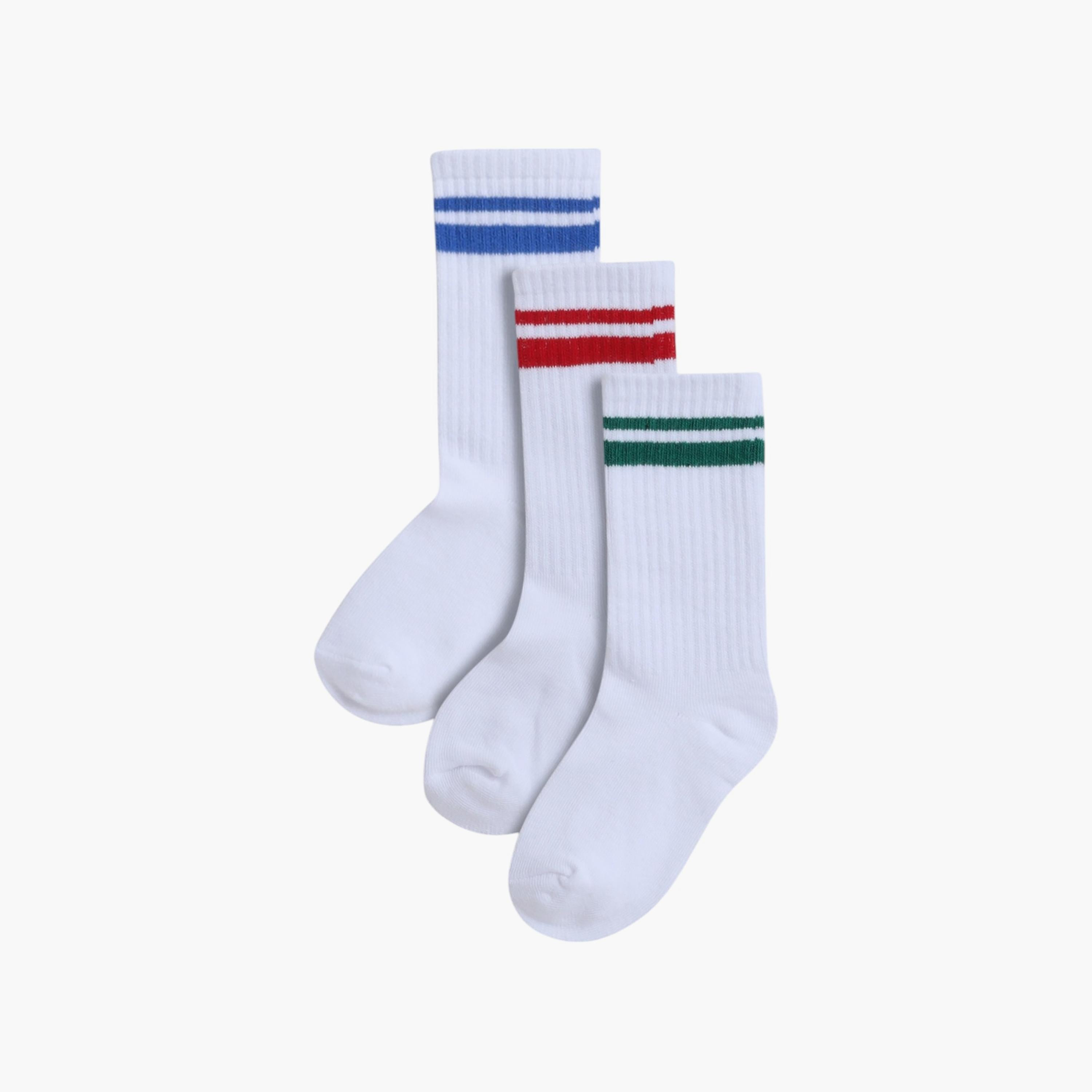 3 أزواج من الجوارب المخططة من فيكتور اند جين-boys-accessories-socks-image-1