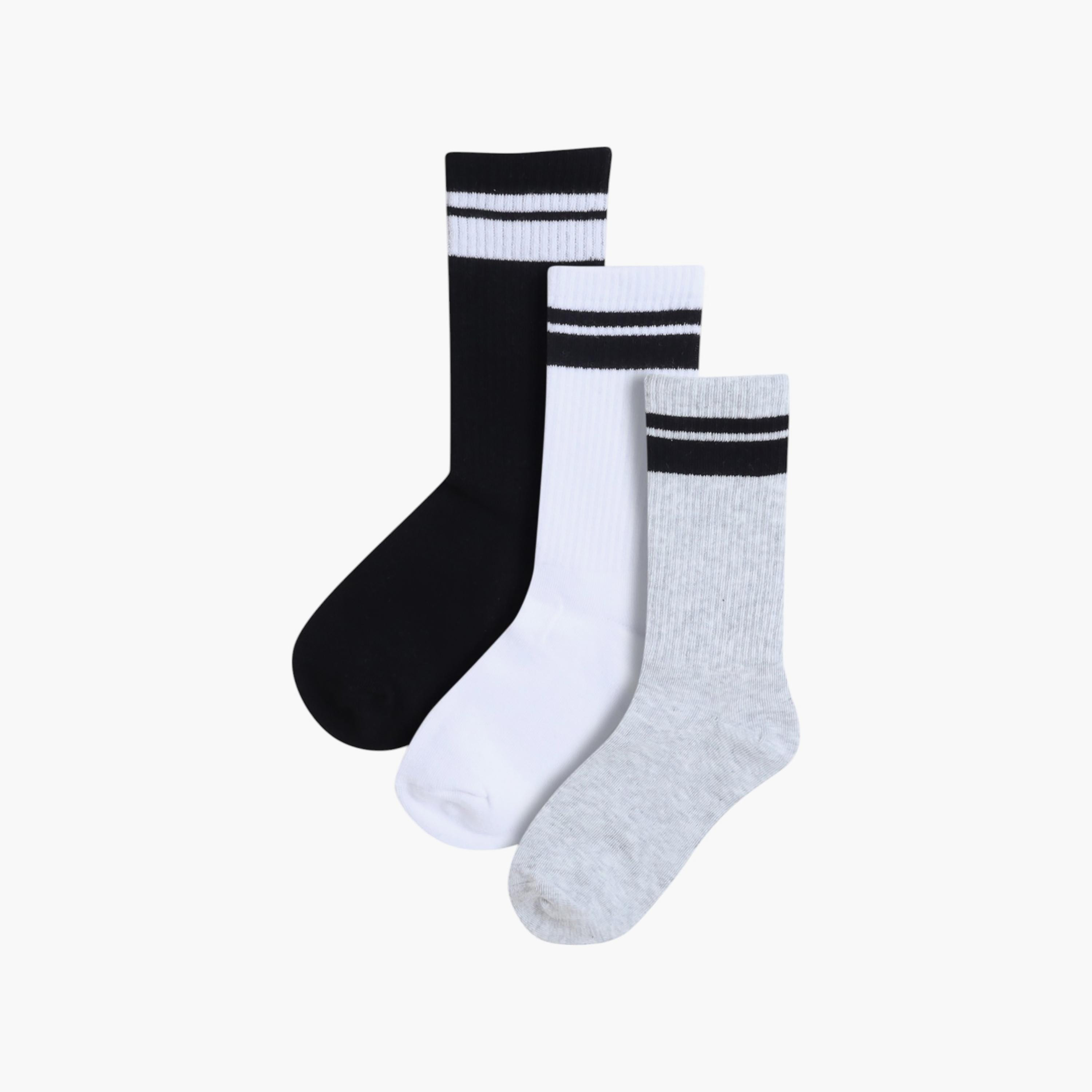 Victor and Jane 3 Pair of Striped Socks-boys-accessories-socks-image-1