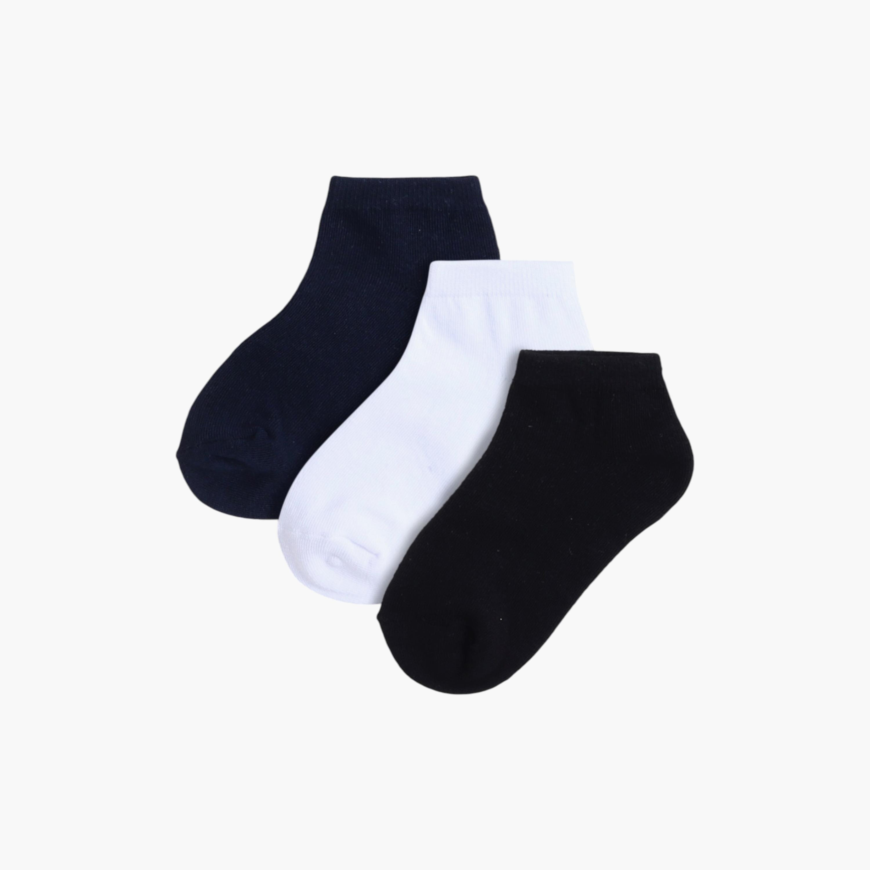 Victor and Jane 3 Pair of Solid Socks-boys-accessories-socks-image-1