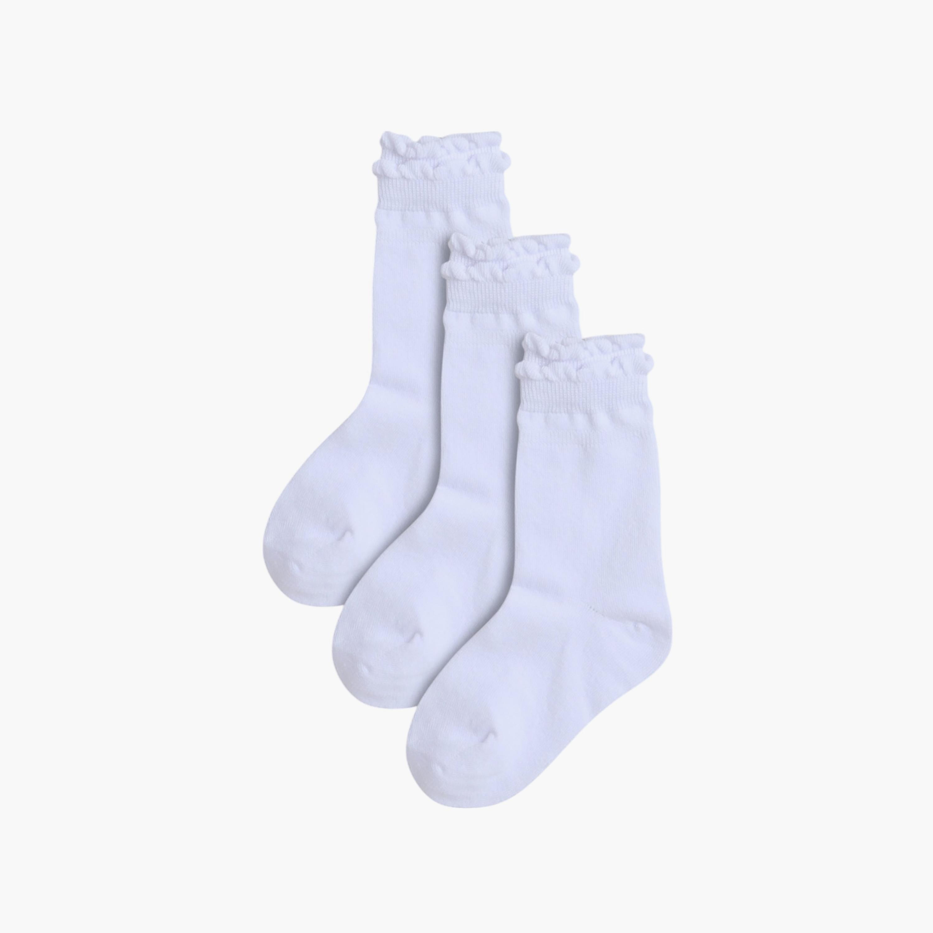 3 أزواج من الجوارب سادة من فيكتور اند جين-girls-accessories-socks-image-1