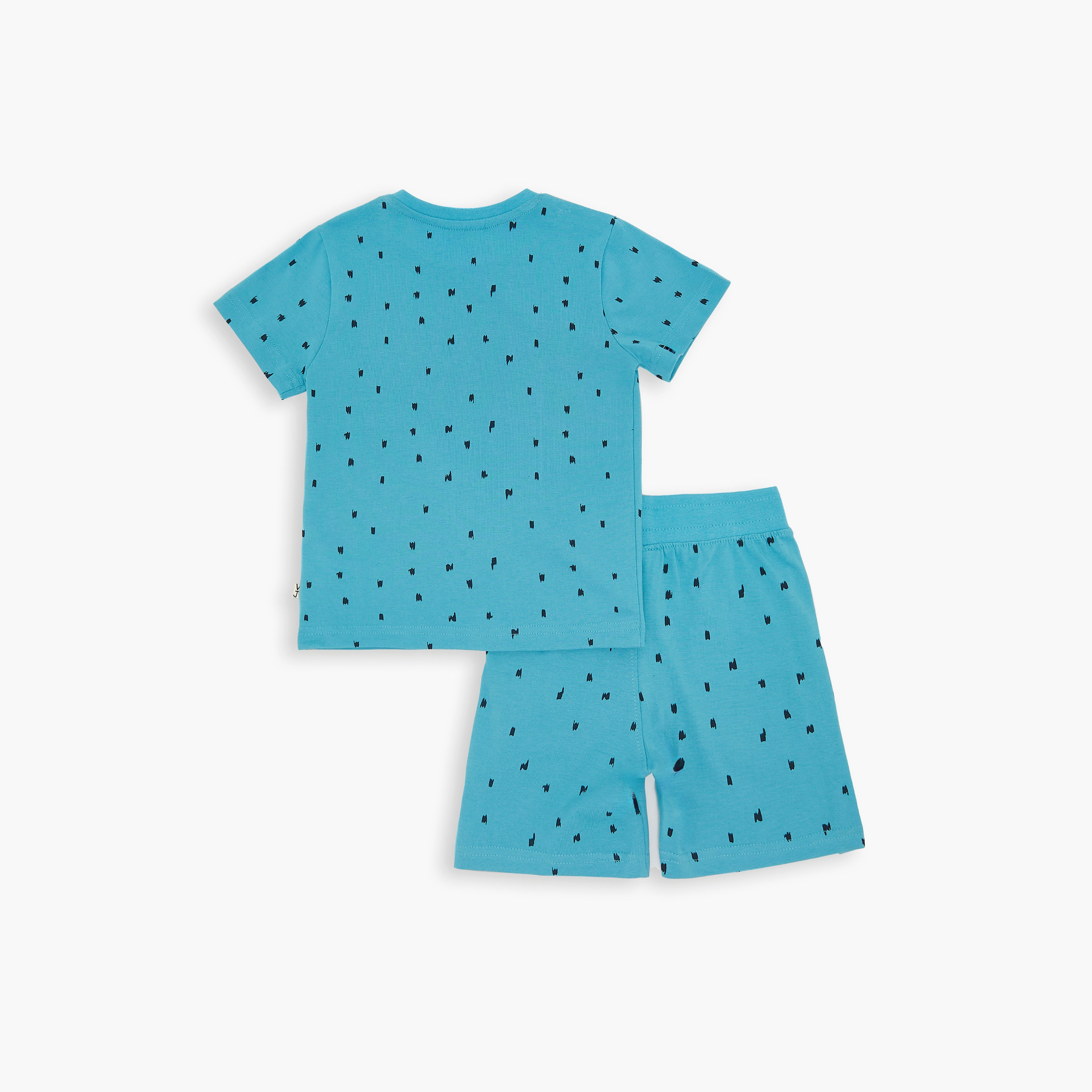 Victor and Jane All-Over Printed T-Shirt & Shorts Set - Blue-baby-boys-clothing-setsandcoords-image-6