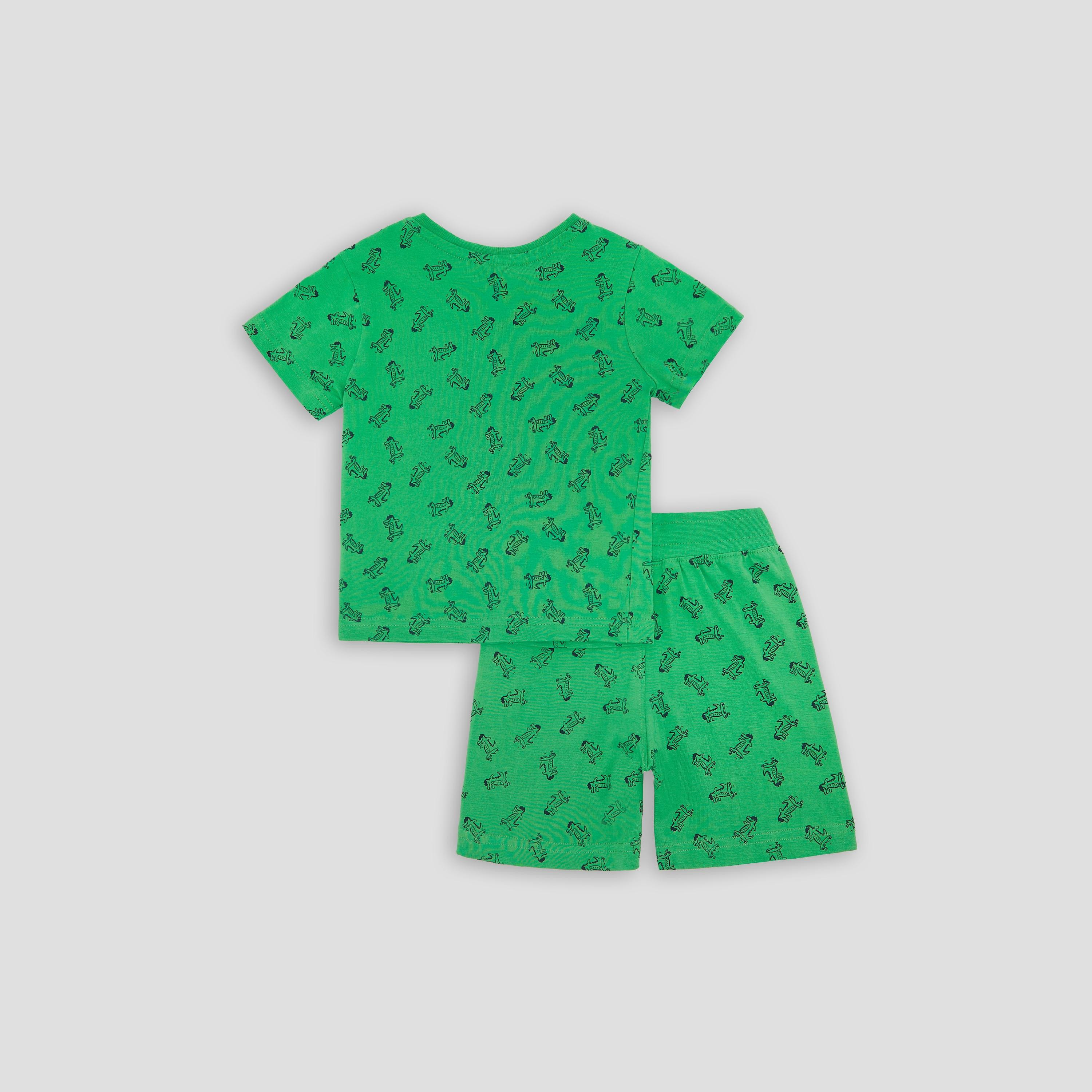 Victor & Jane Printed Short Sleeves T-Shirt with Shorts-baby-boys-clothing-setsandcoords-image-2