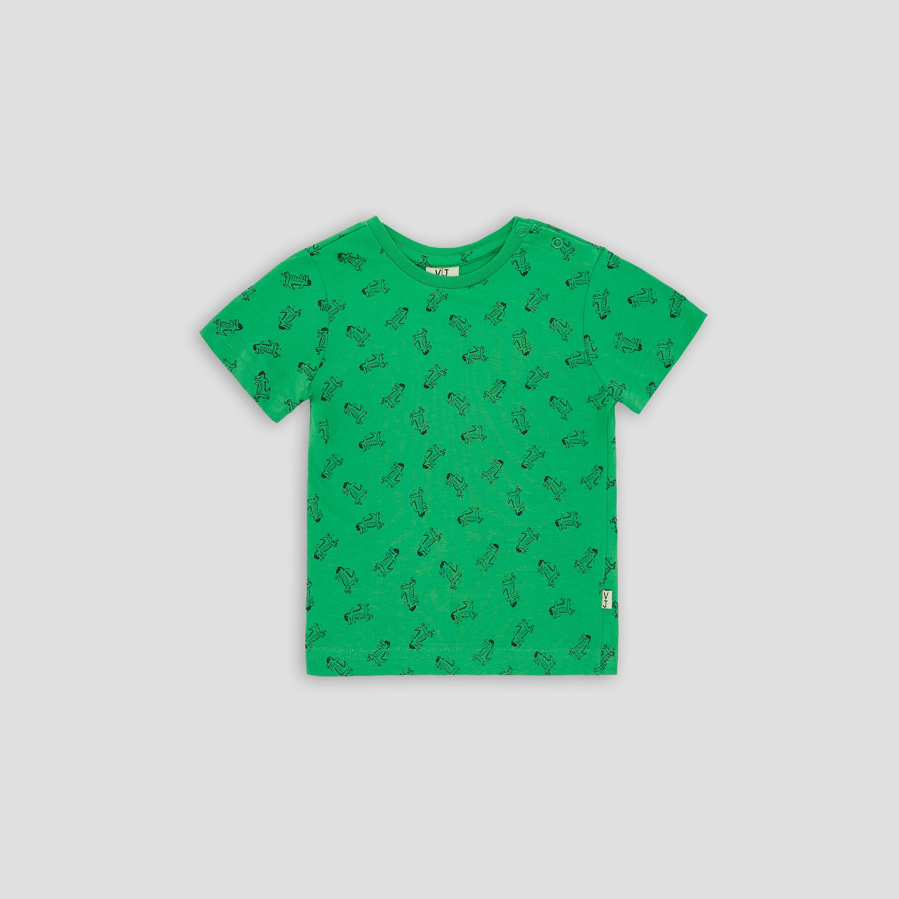 تي شيرت بأكمام قصيرة مطبوع مع شورت من فيكتور اند جين-baby-boys-clothing-setsandcoords-image-3