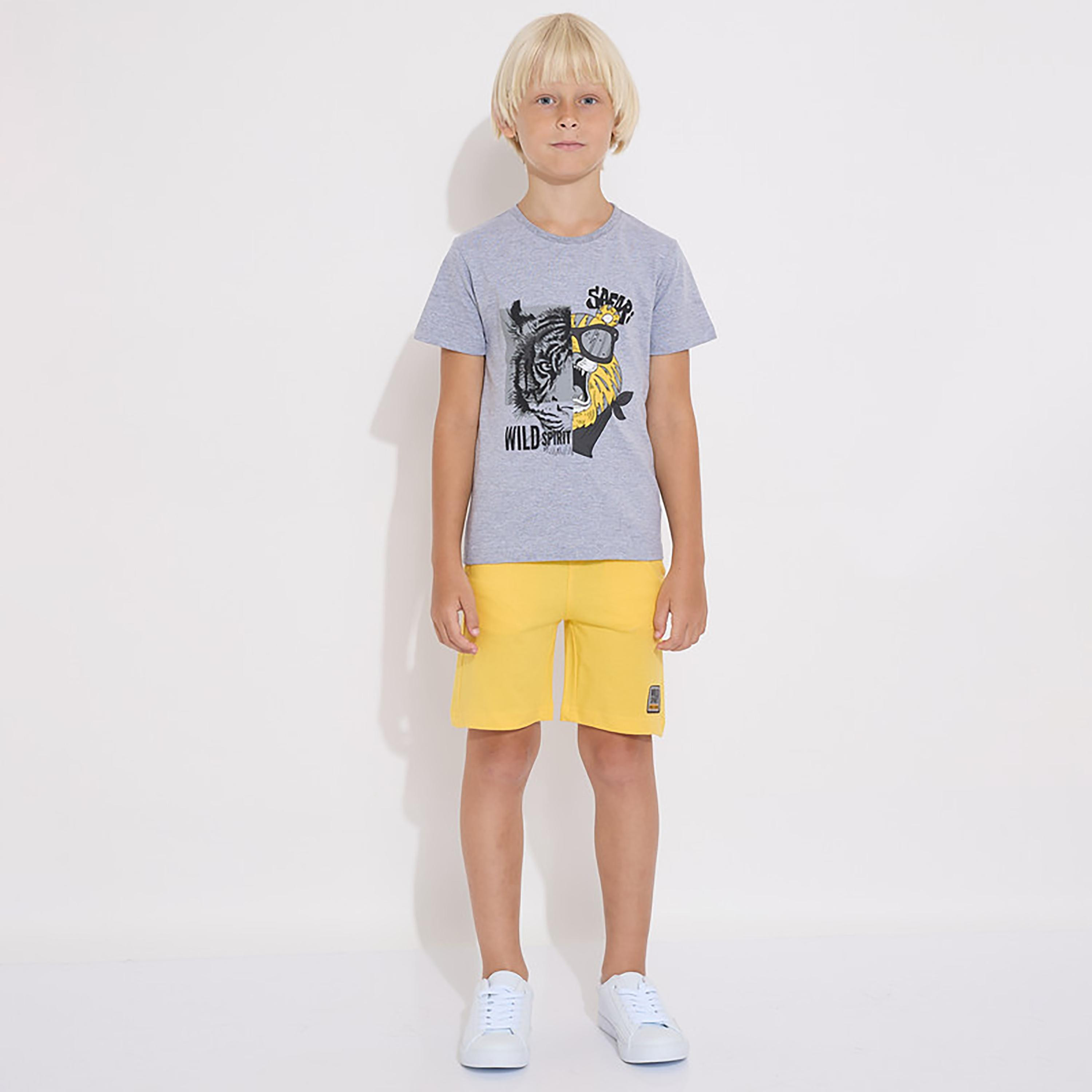 تيشيرت بأكمام قصيرة وطبعات مع شورت من فيكتور اند جين-boys-clothing-setsandcoords-image-1