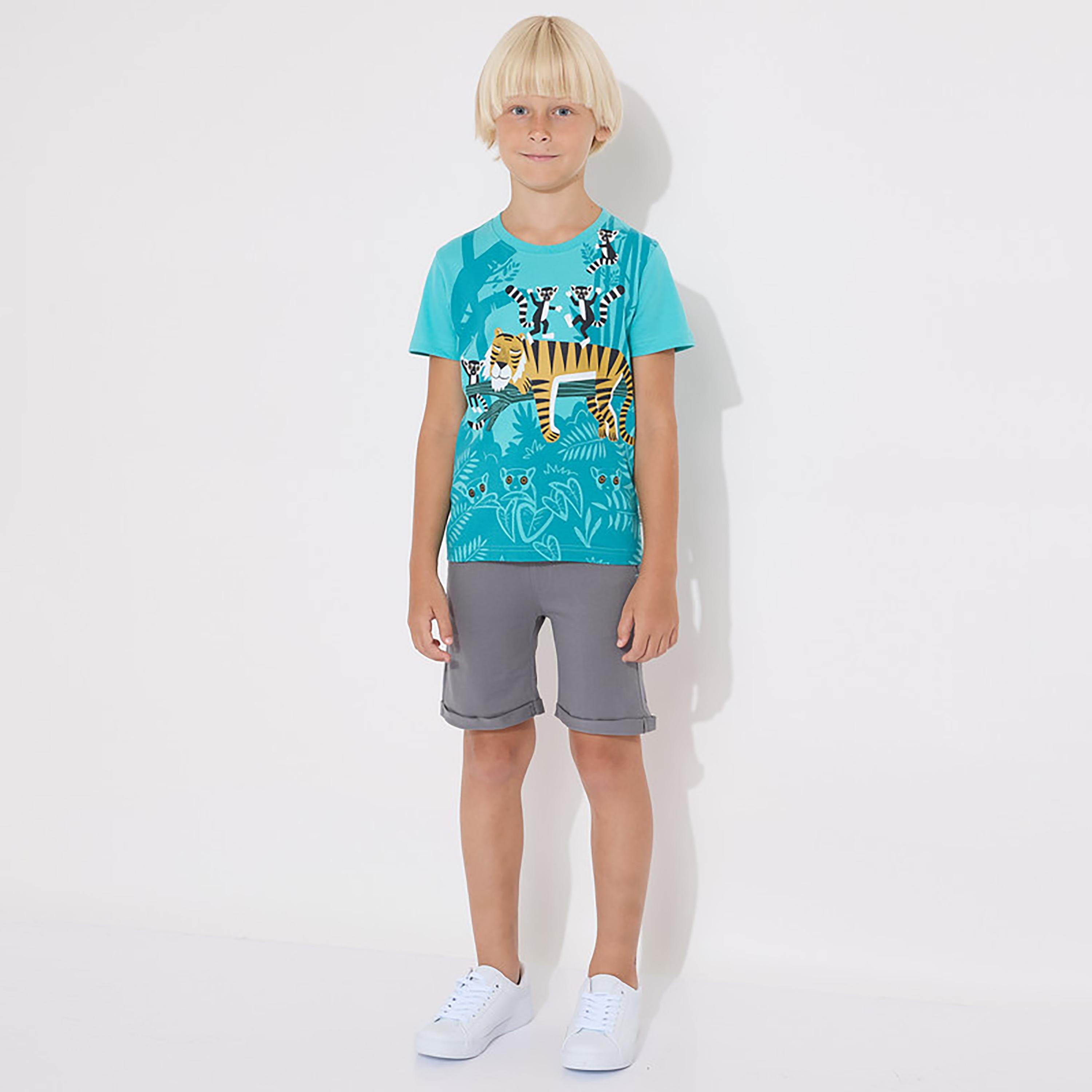 تيشيرت بأكمام قصيرة وطبعات مع شورت من فيكتور اند جين-boys-clothing-setsandcoords-image-1