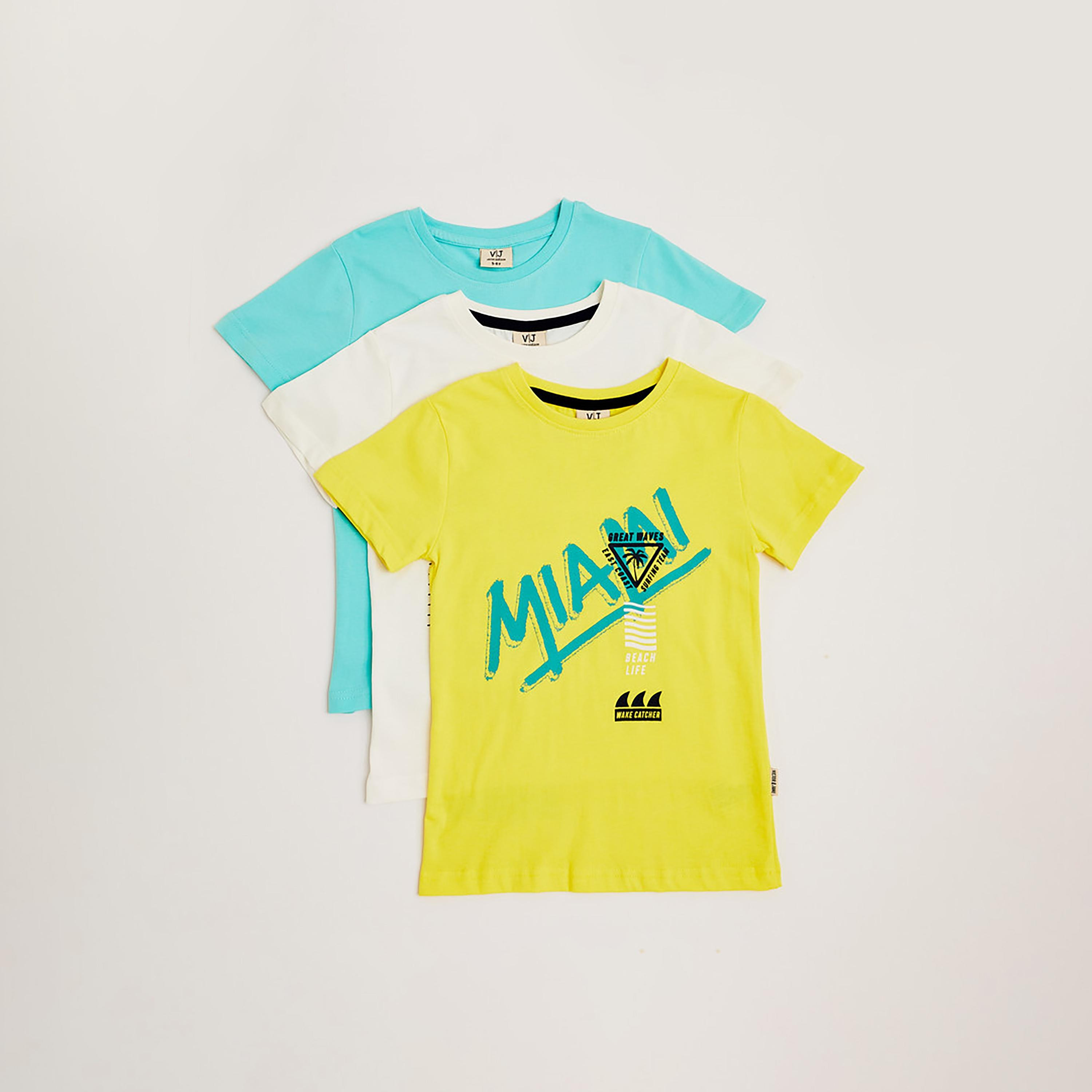 تيشيرت مطبوعة بأكمام قصيرة مكونة من 3 قطع من فيكتور اند جين-boys-clothing-multipacks-image-1
