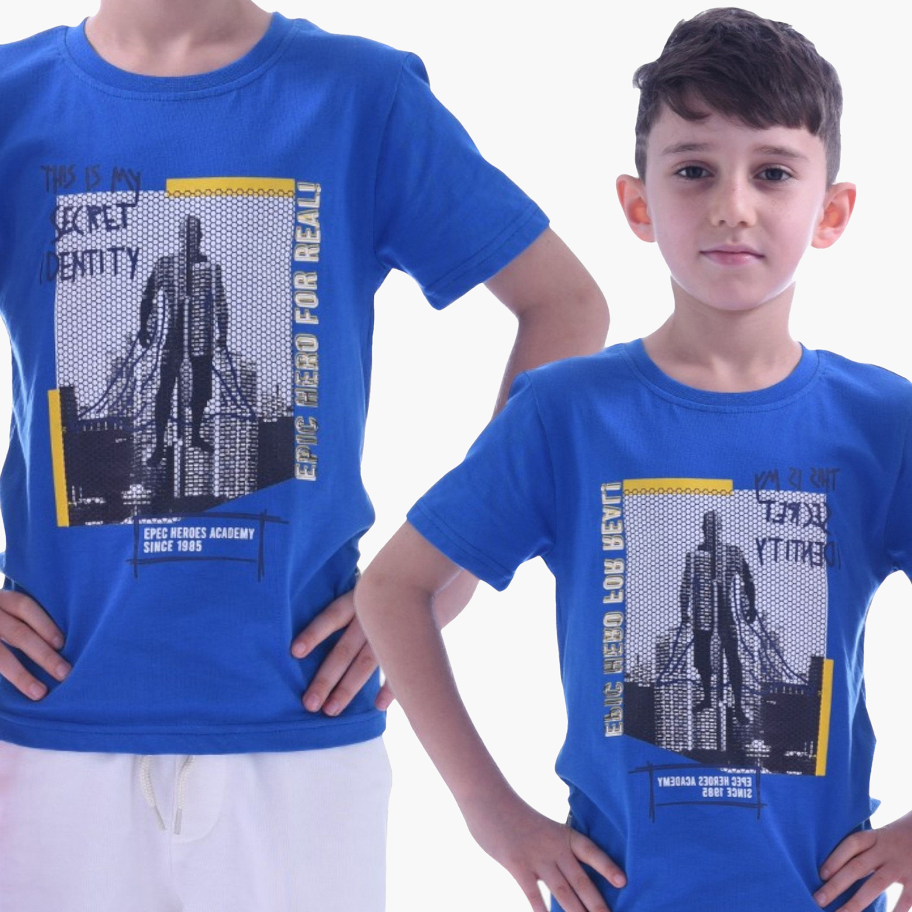 طقم تي شيرت مطبوع من 3 قطع من فيكتور آند جين - متعدد الألوان-boys-clothing-tshirtsandpolos-image-4