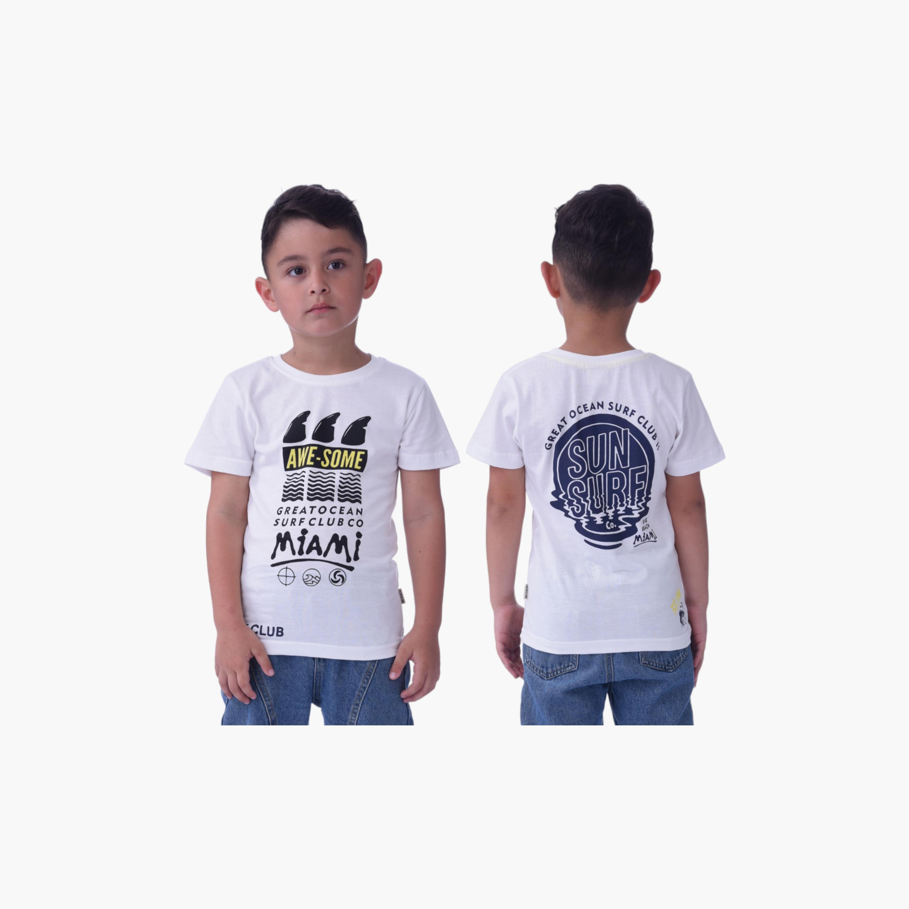 تي شيرت بأكمام قصيرة 3 قطع مطبوعة من فيكتور اند جين -boys-clothing-tshirtsandpolos-image-5