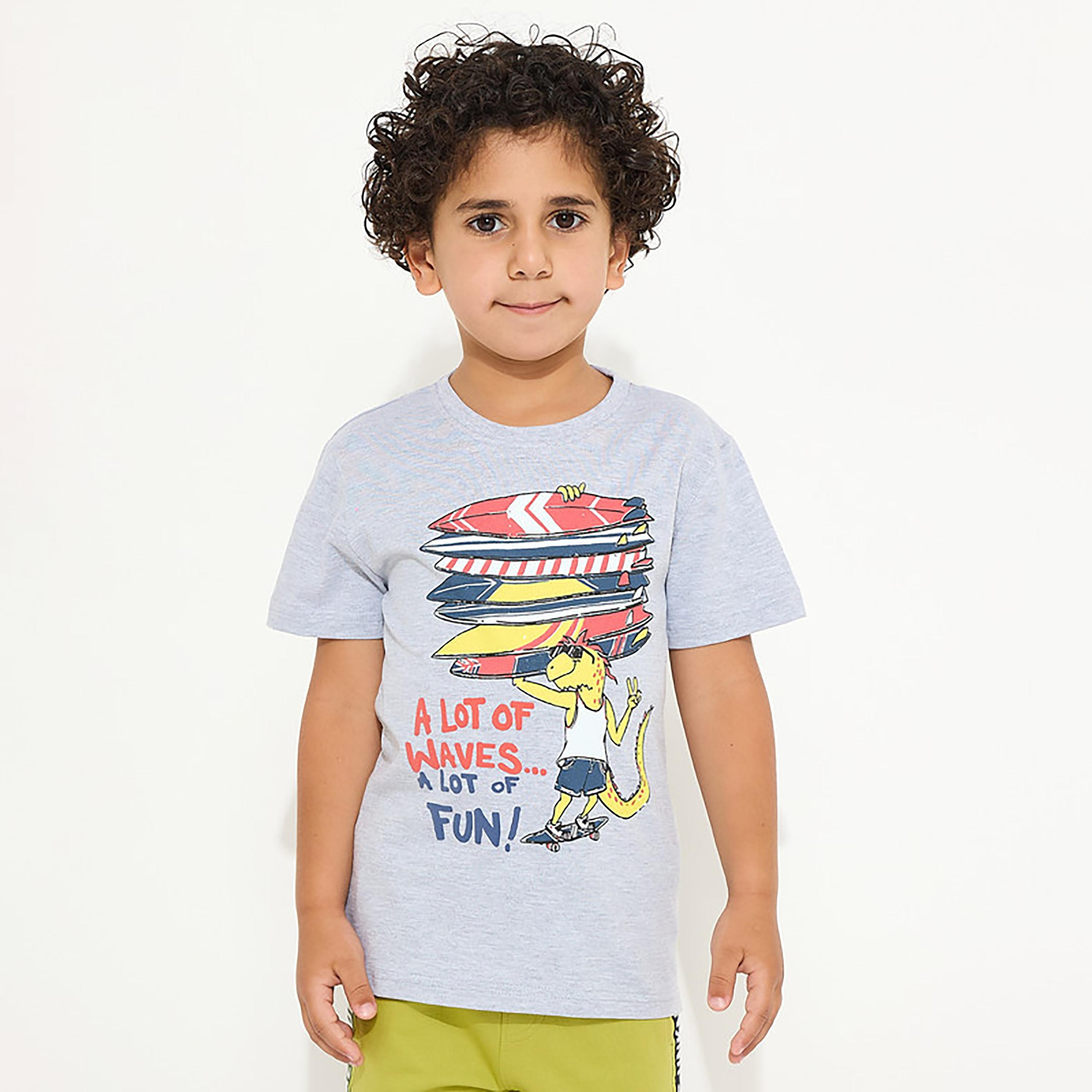 تيشيرت بأكمام قصيرة وطبعات من فيكتور اند جين-boys-clothing-tshirtsandpolos-image-1