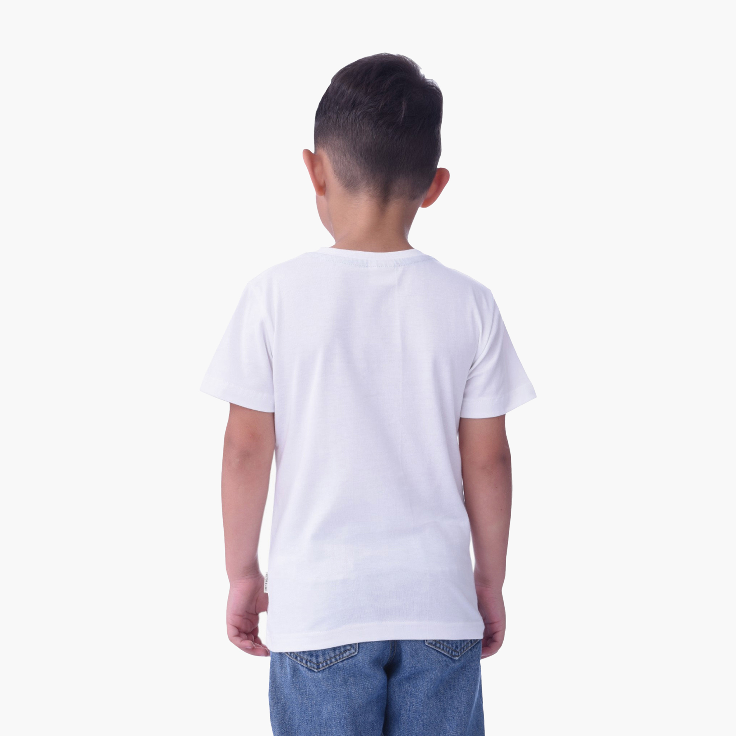 تي شيرت بطبعة فيكتور آند جين - عاجي-boys-clothing-tshirtsandpolos-image-4
