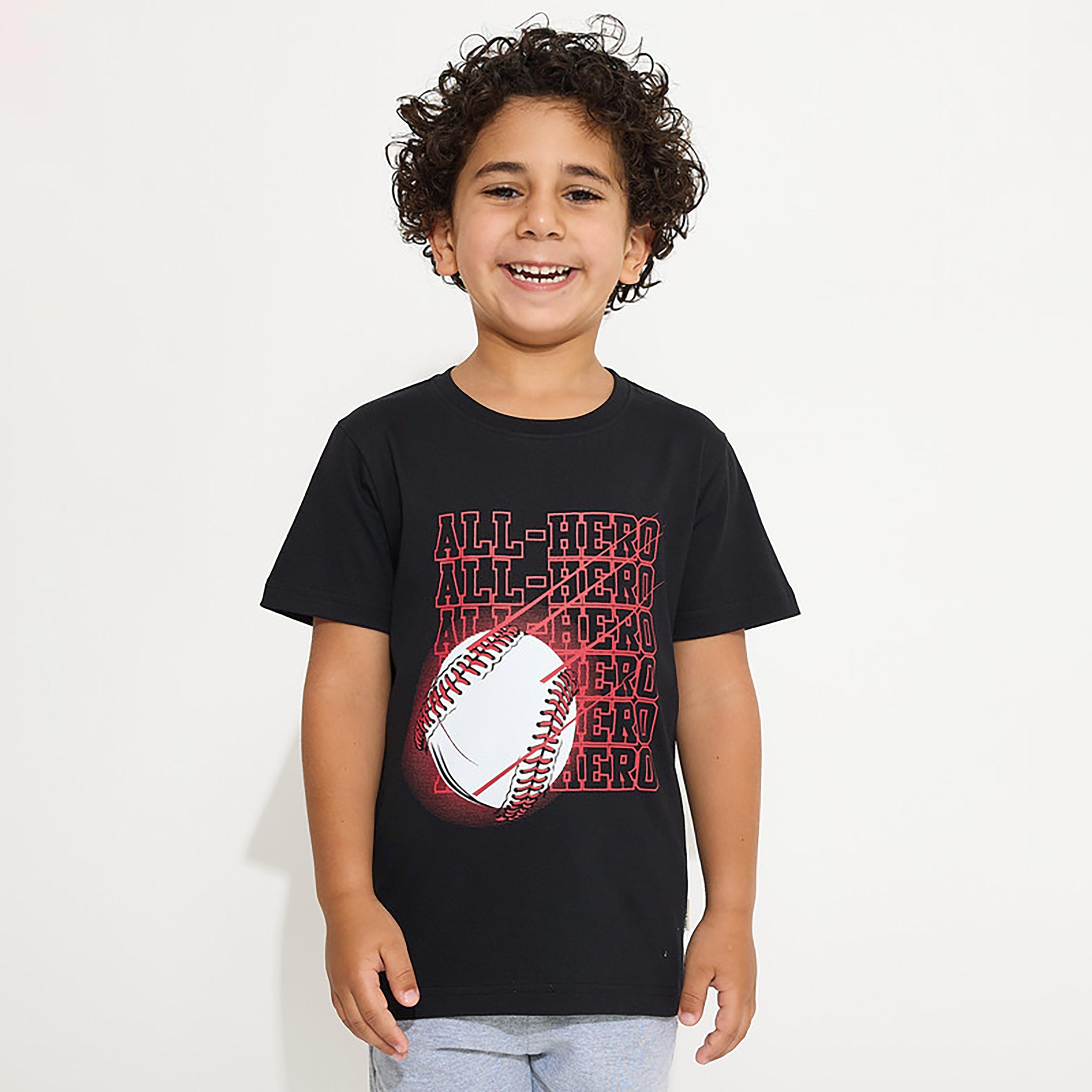 تيشيرت بأكمام قصيرة وطبعات من فيكتور اند جين-boys-clothing-tshirtsandpolos-image-1