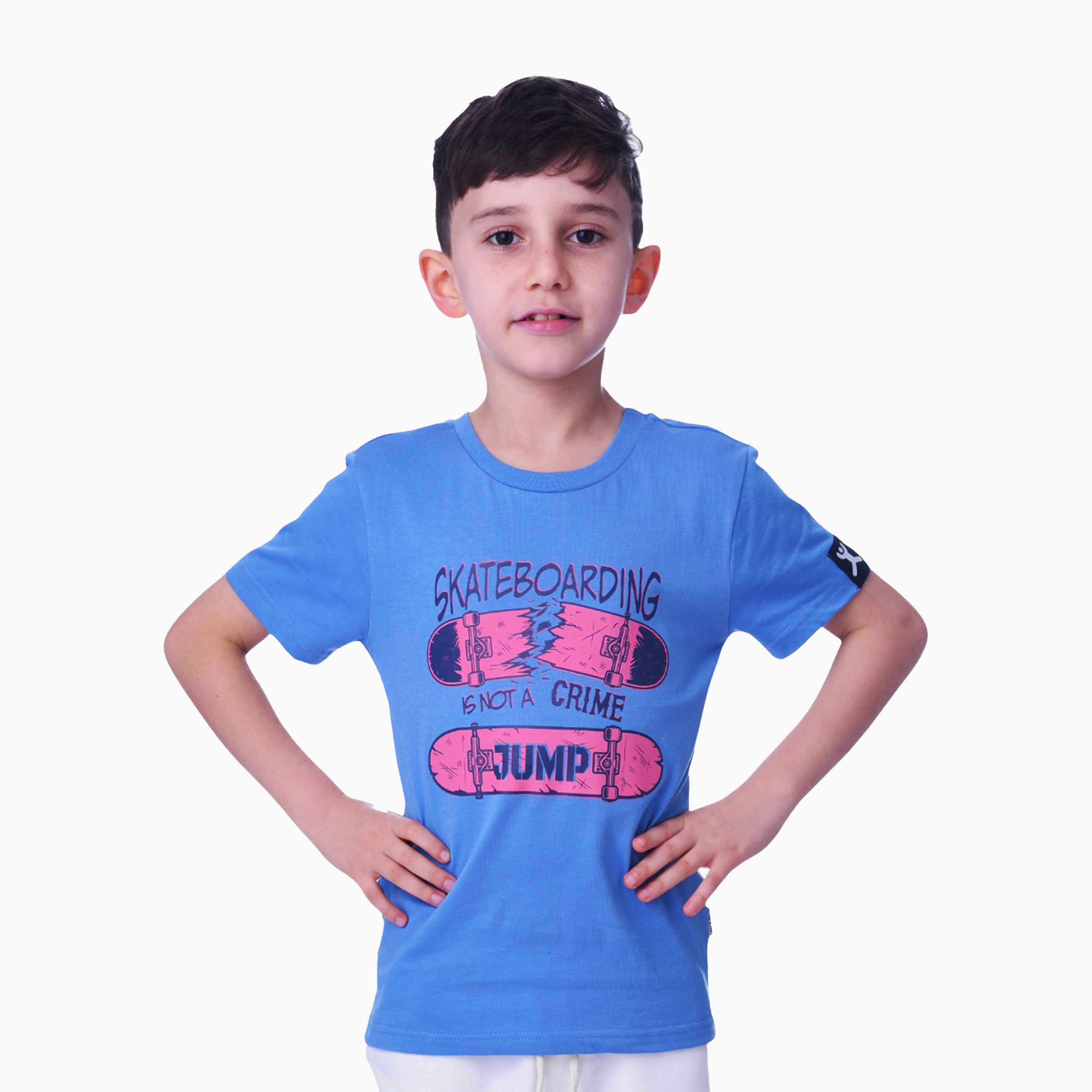 Victor and Jane Printed T-Shirt - Blue-boys-clothing-tshirtsandpolos-image-2