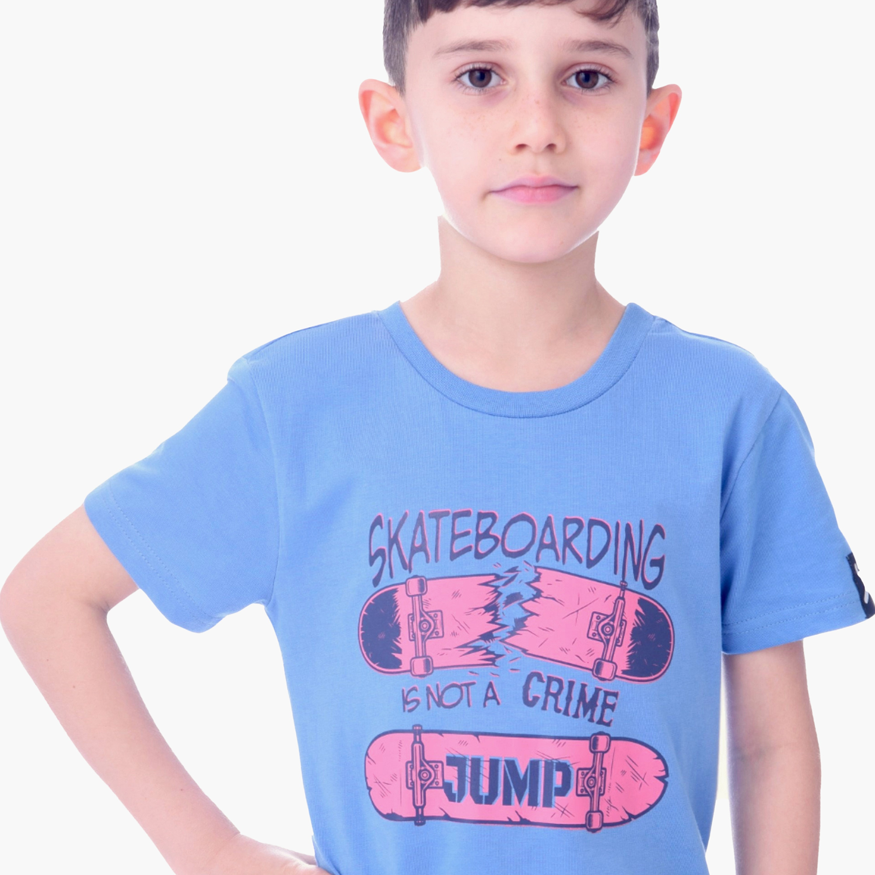 Victor and Jane Printed T-Shirt - Blue-boys-clothing-tshirtsandpolos-image-3