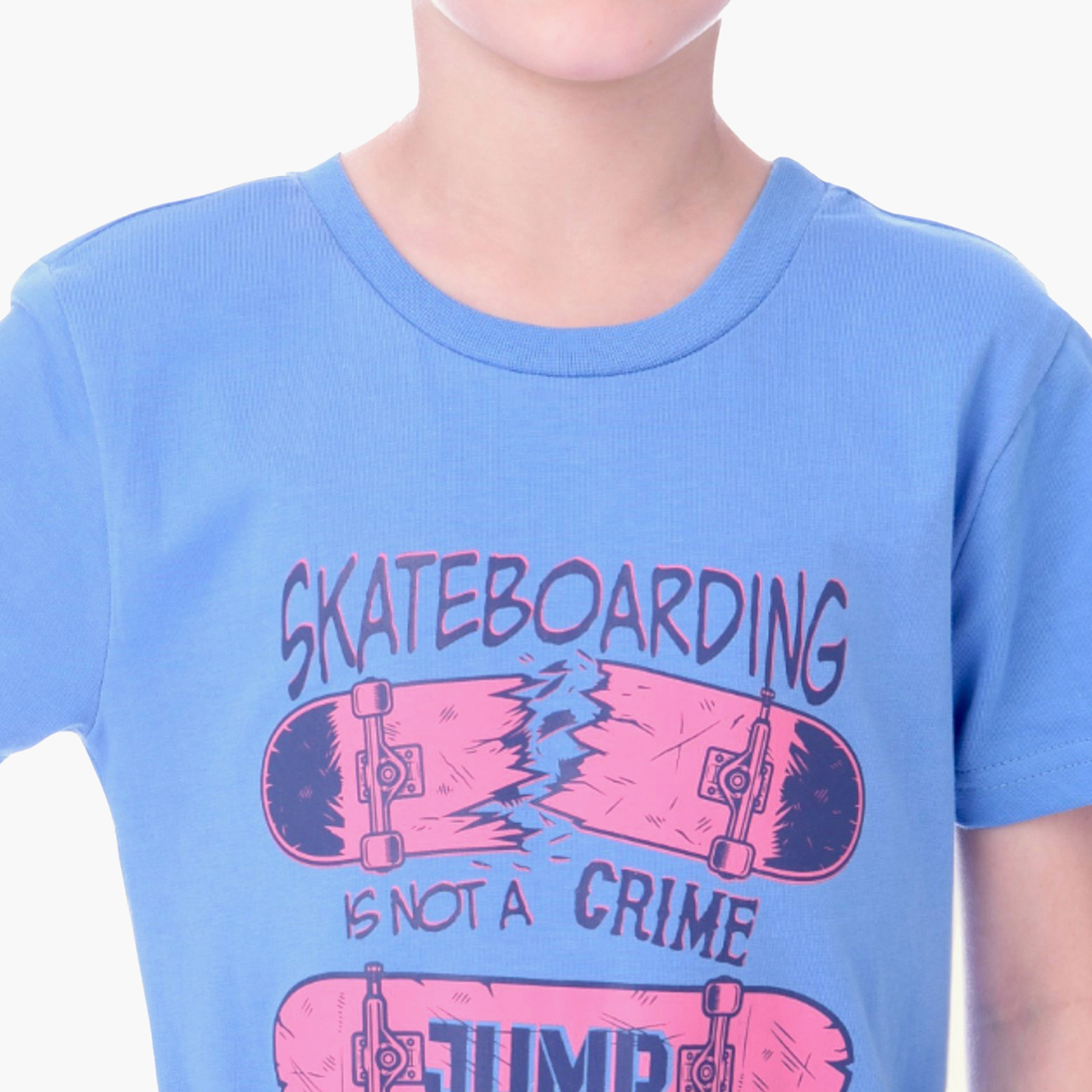 Victor and Jane Printed T-Shirt - Blue-boys-clothing-tshirtsandpolos-image-4