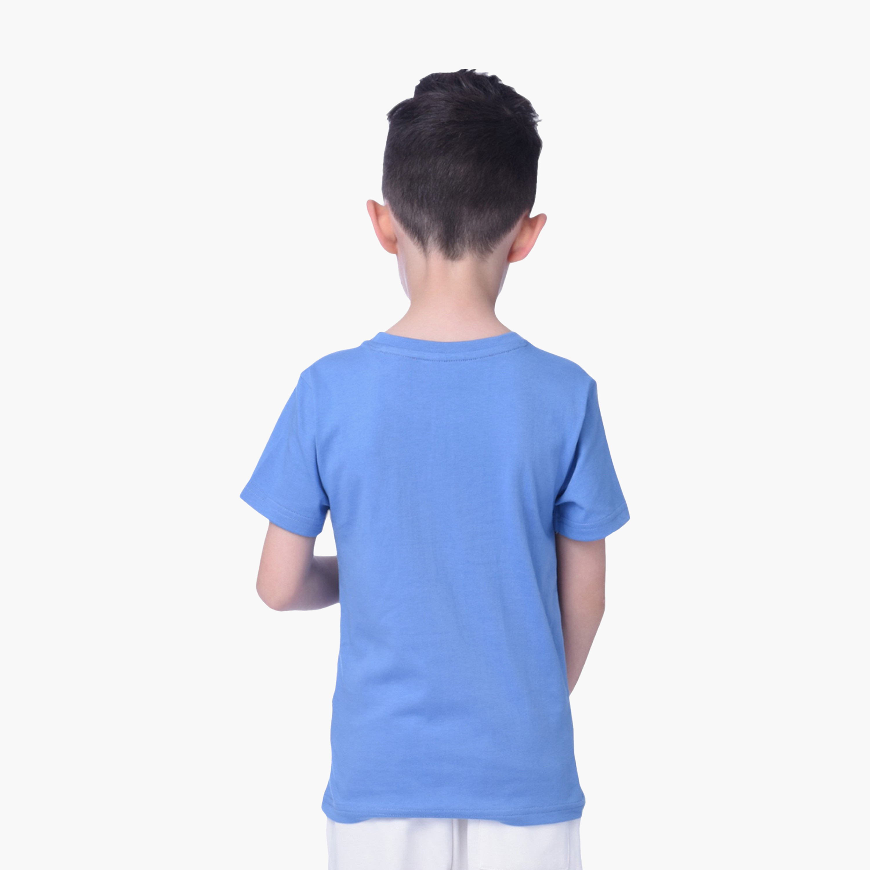 Victor and Jane Fast Cars Printed T-Shirt - Blue-boys-clothing-tshirtsandpolos-image-2