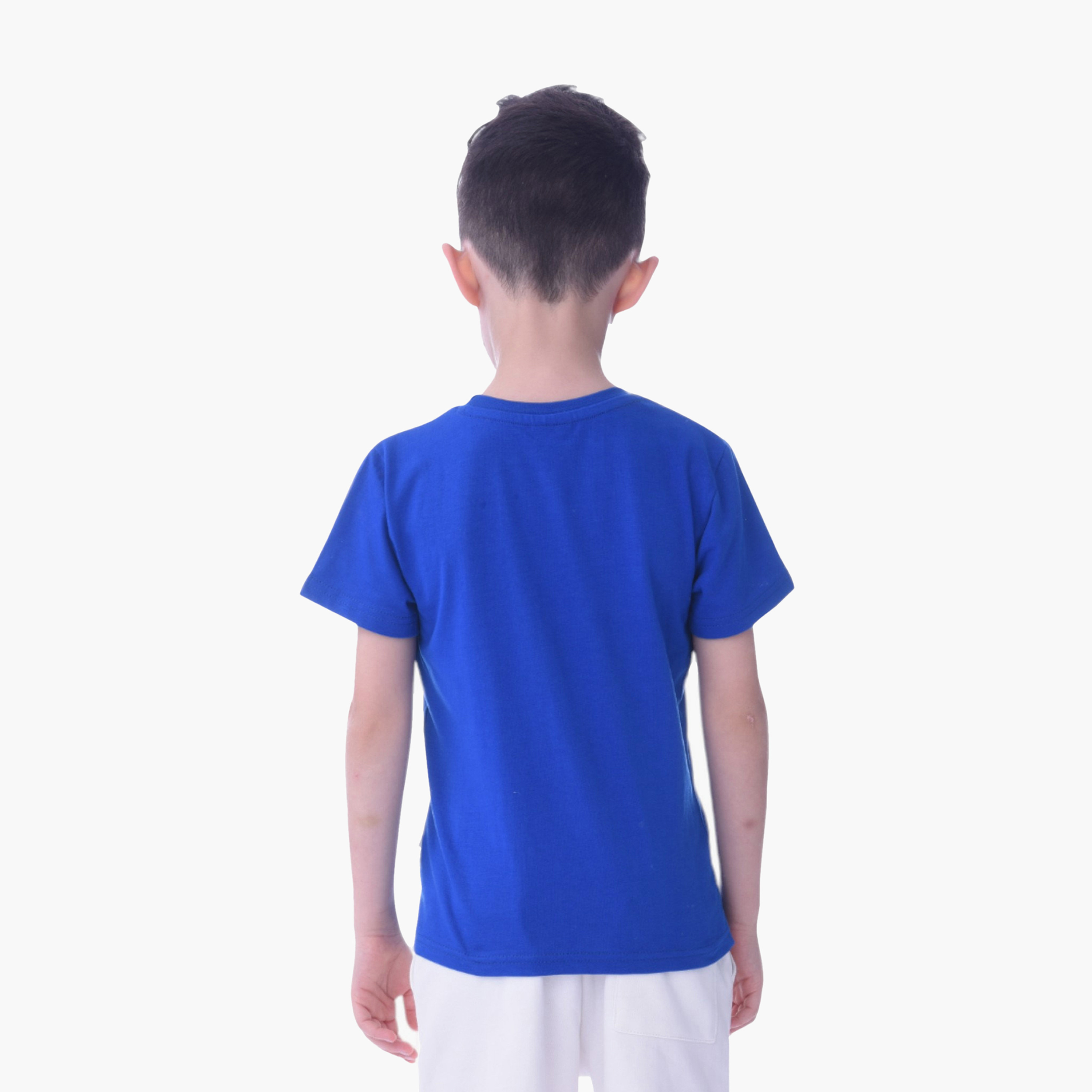 Victor and Jane For the Goal Printed T-Shirt - Blue-boys-clothing-tshirtsandpolos-image-3